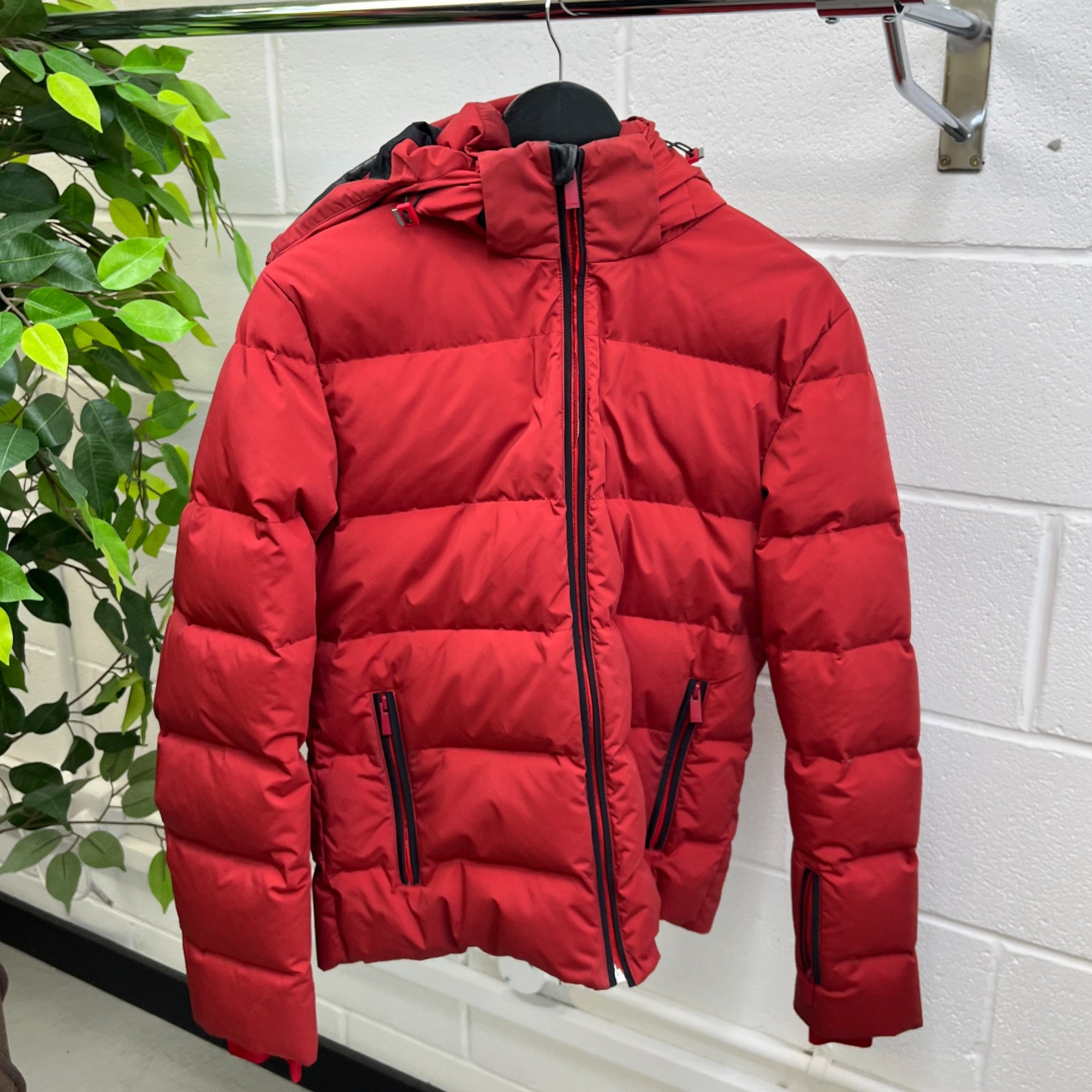 Men's Monster Eye Print Down Jacket Red Size IT 48 / M