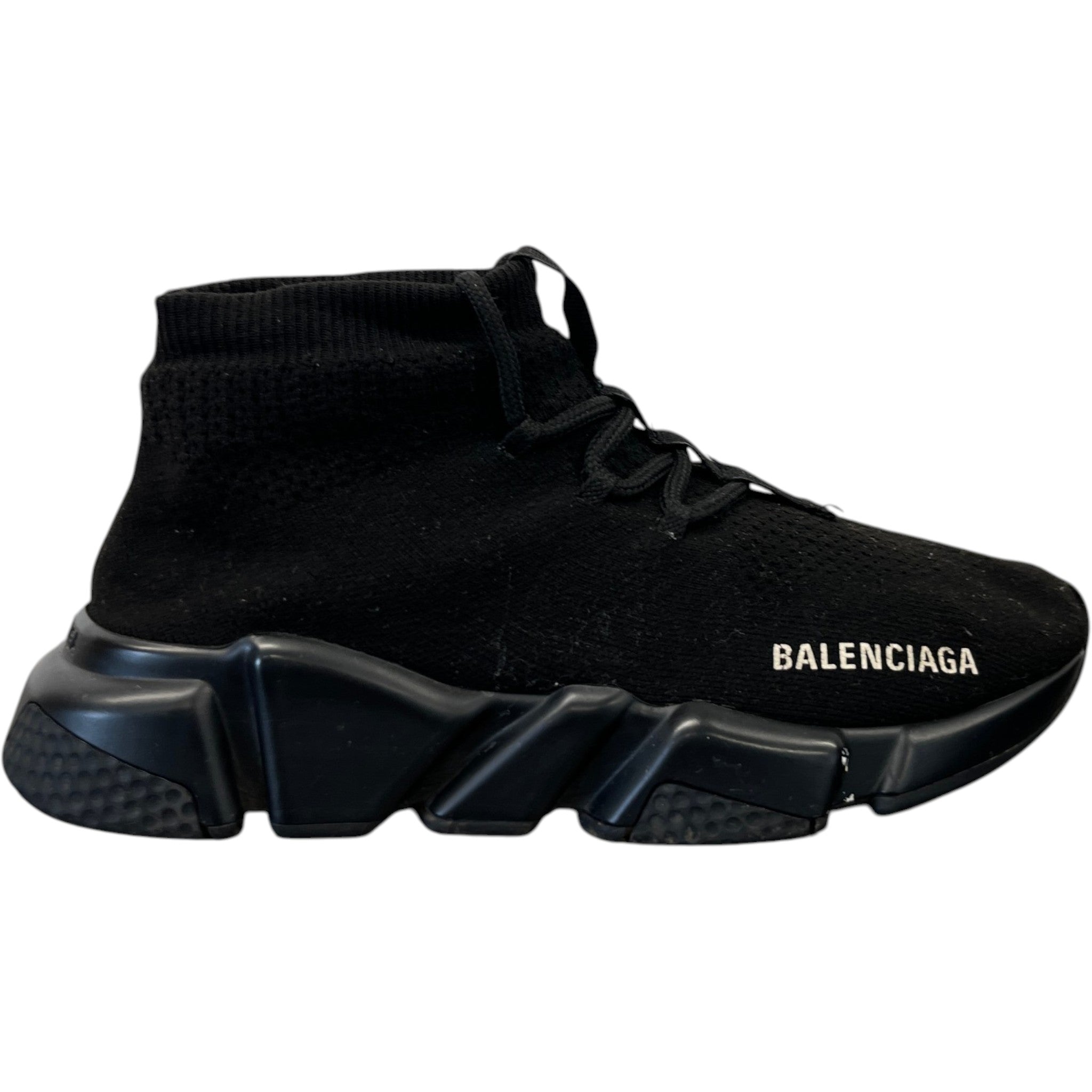 Women's Speed Lace Up High Trainers Black Size EU 36 / UK 3