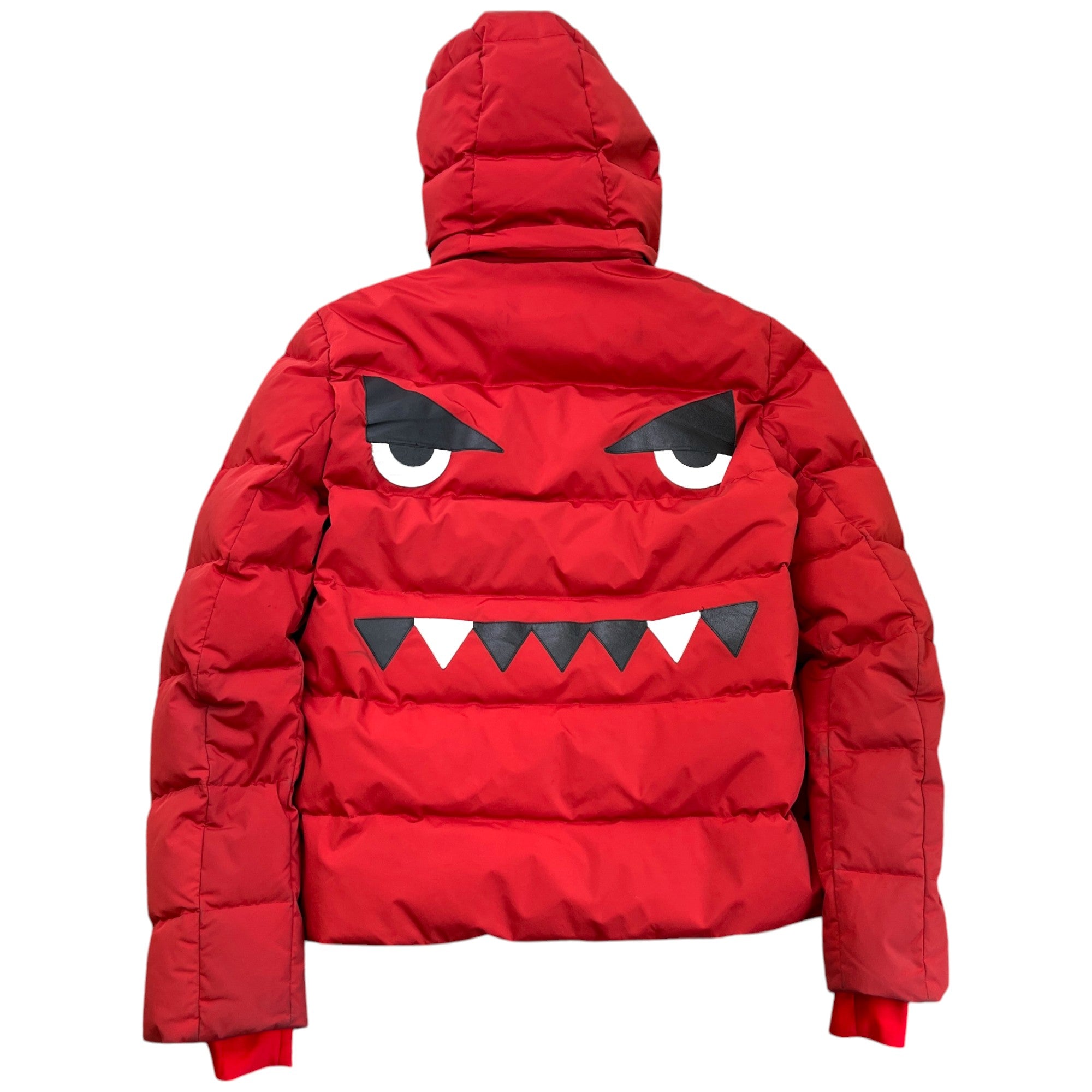 Men's Monster Eye Print Down Jacket Red Size IT 48 / M