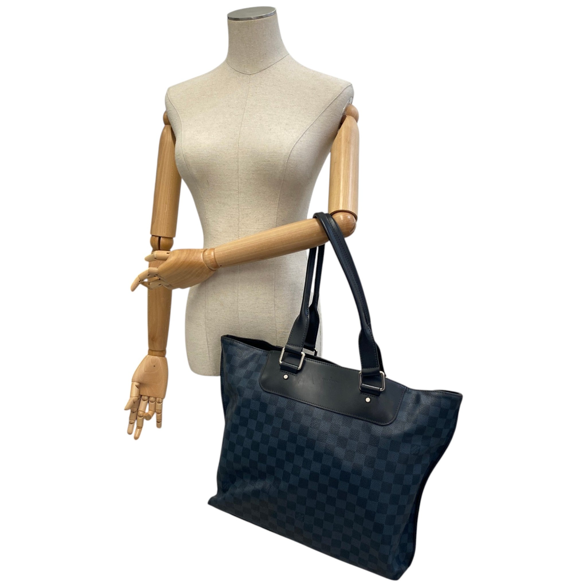 Women's Damier Graphite Cabas Voyage Tote Bag Grey