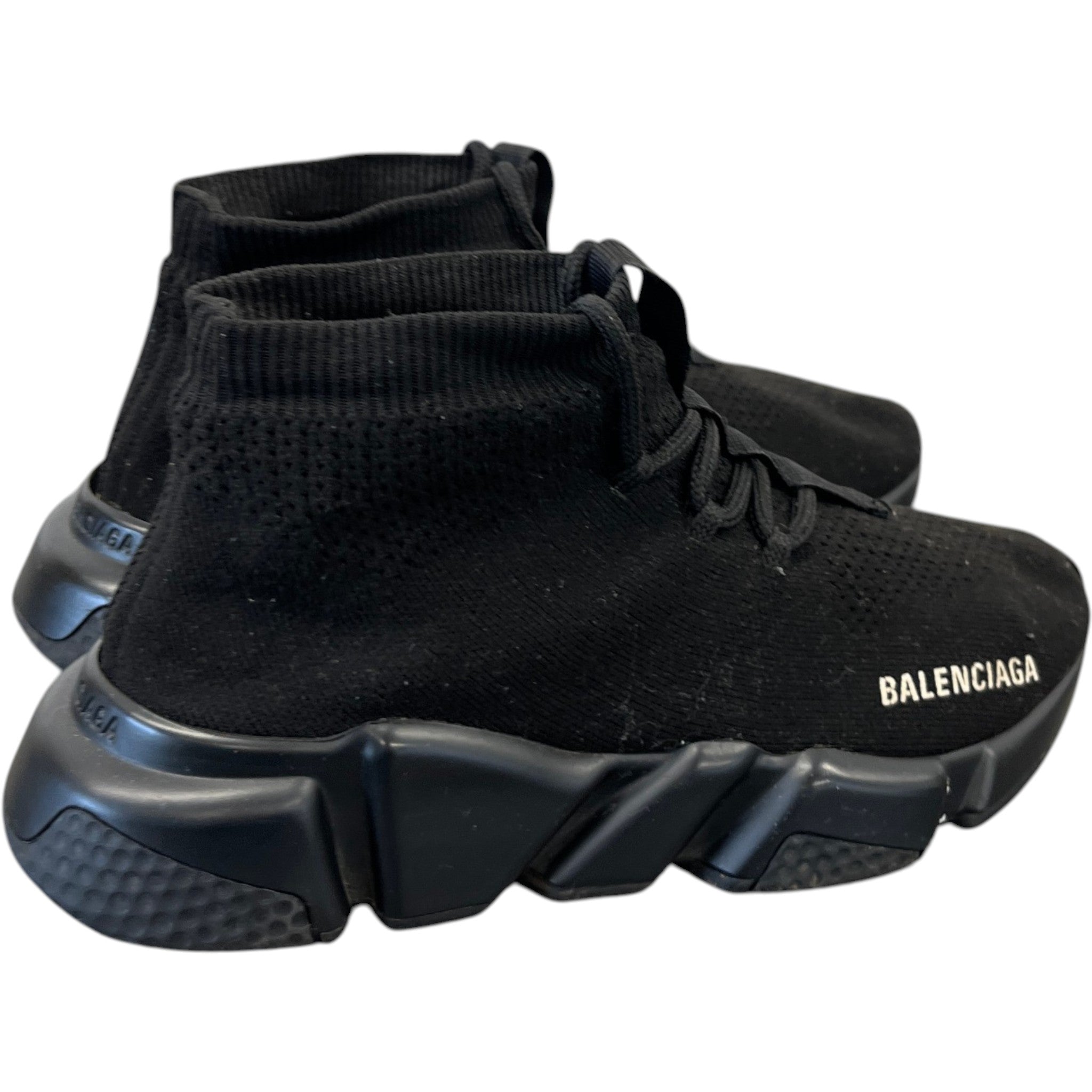 Women's Speed Lace Up High Trainers Black Size EU 36 / UK 3