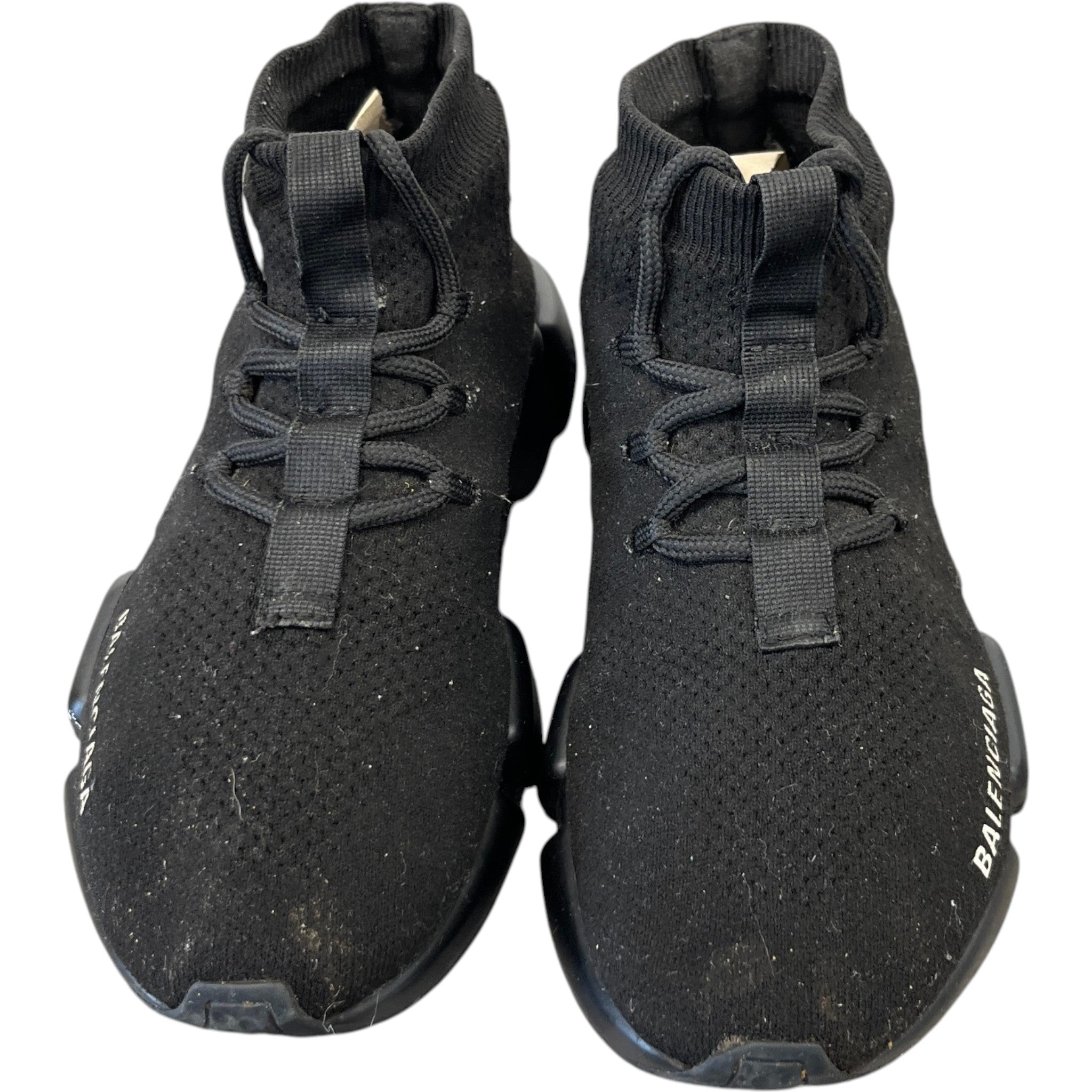 Women's Speed Lace Up High Trainers Black Size EU 36 / UK 3