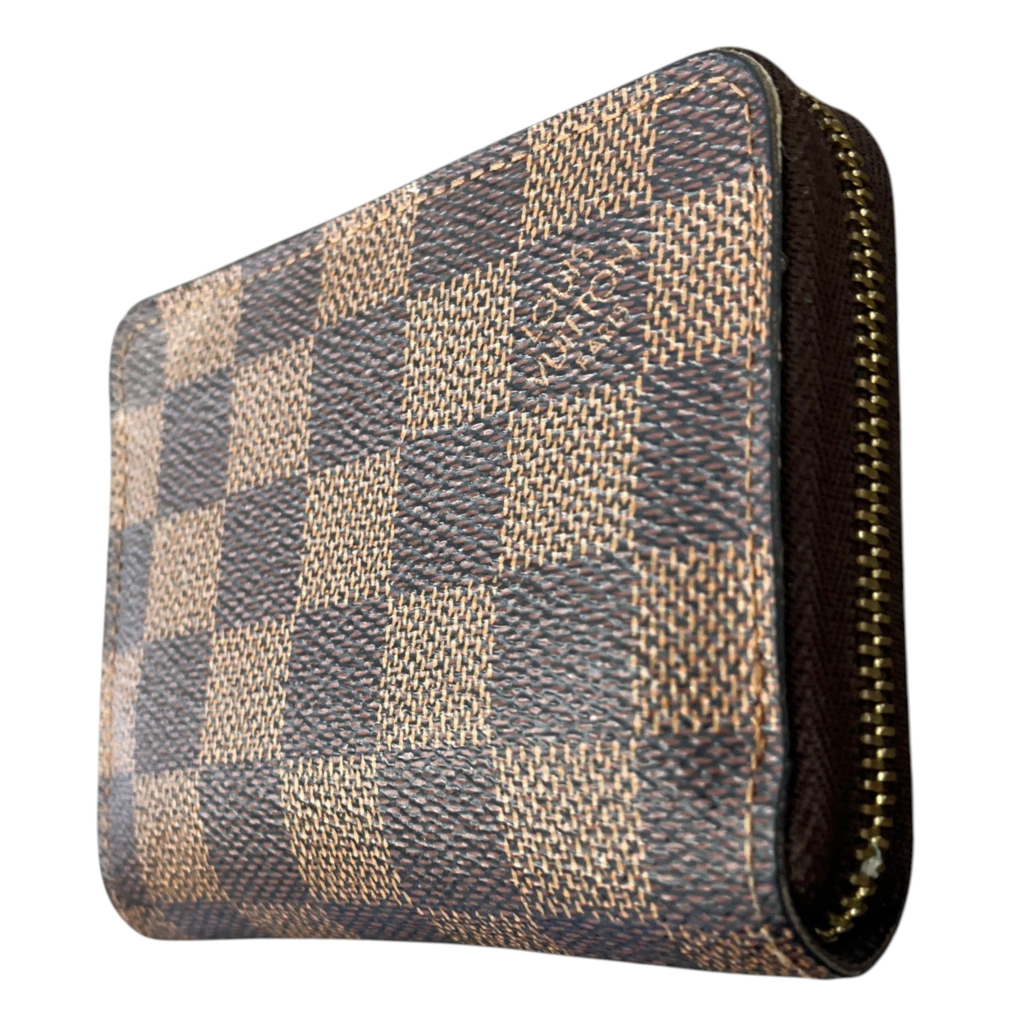 Women's Damier Ebene Zippy Coin Purse Purse Brown