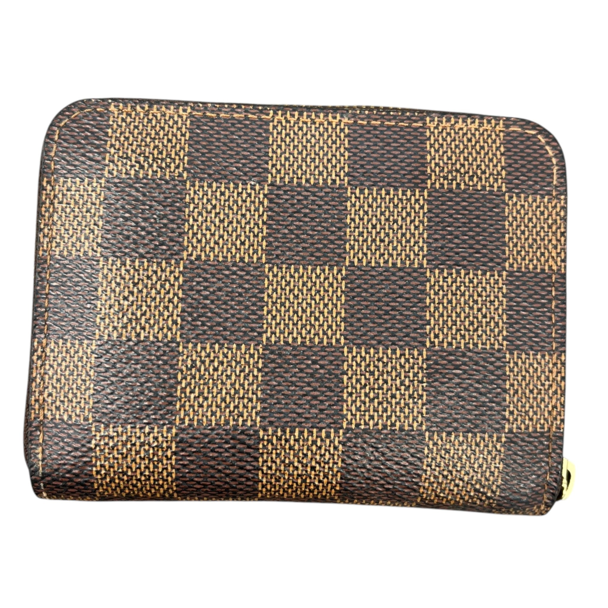 Women's Damier Ebene Zippy Coin Purse Purse Brown