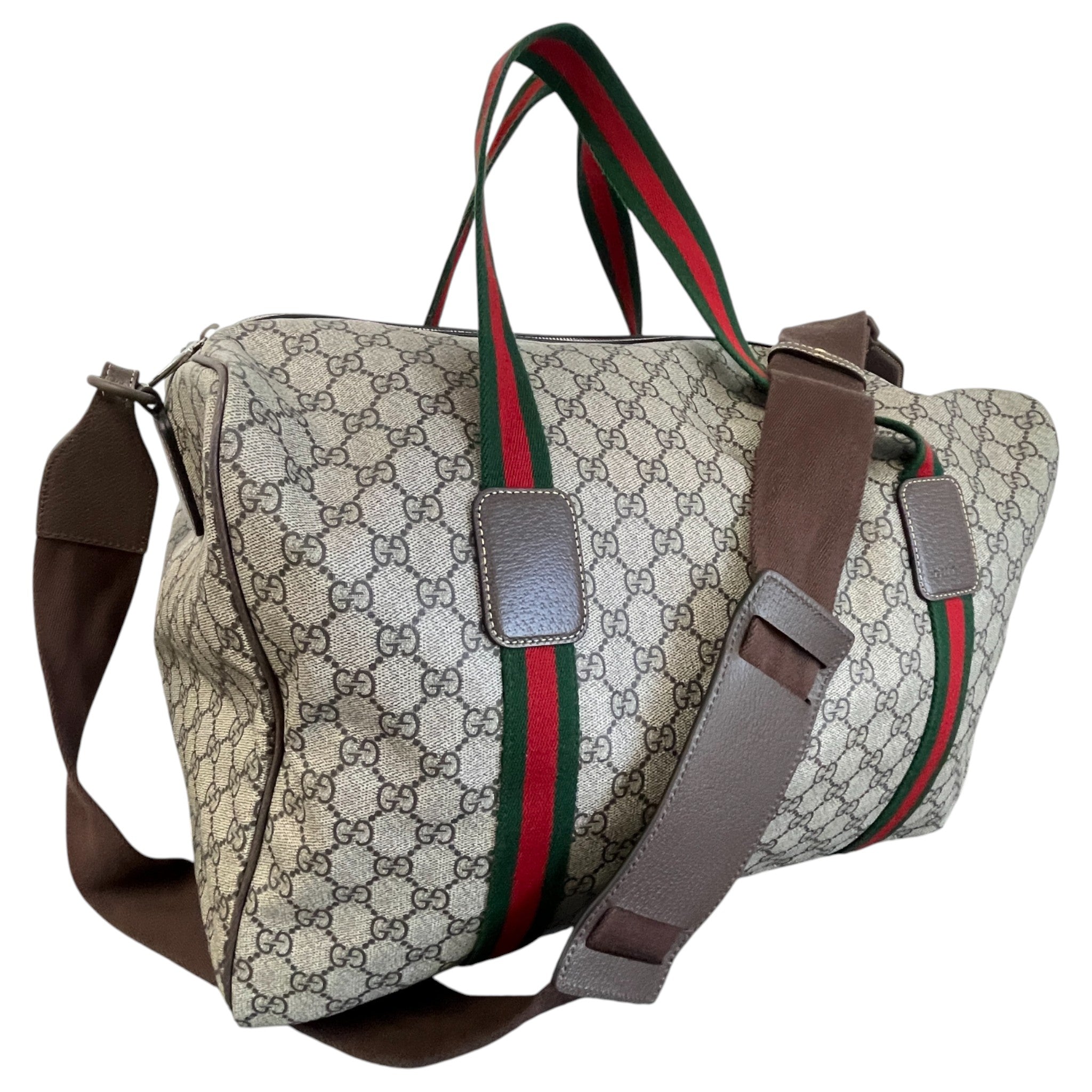 Men's Ophidia Gg-Supreme Bag Brown