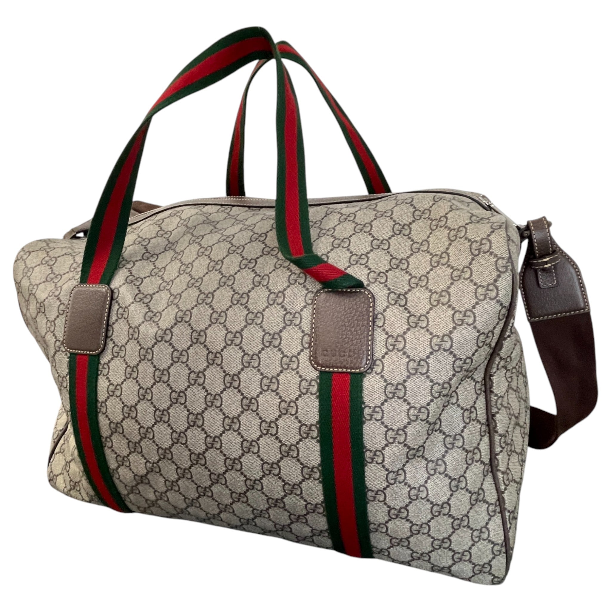 Men's Ophidia Gg-Supreme Bag Brown