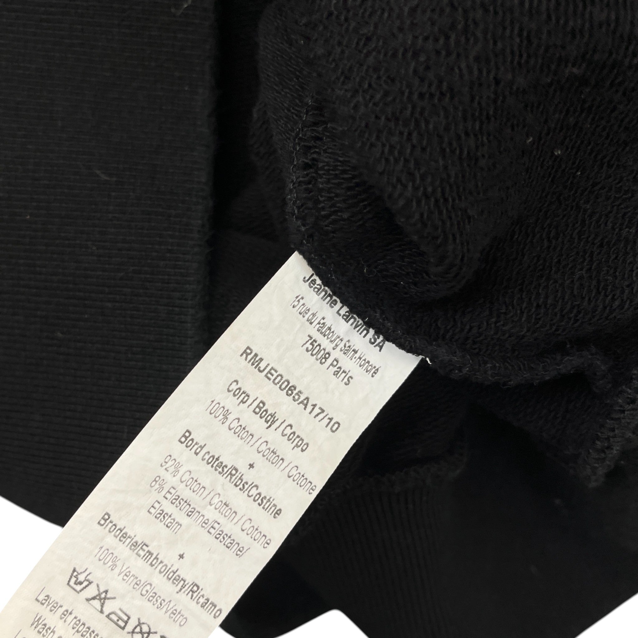 Men's Beaded Spider Sweatshirt Black Size S