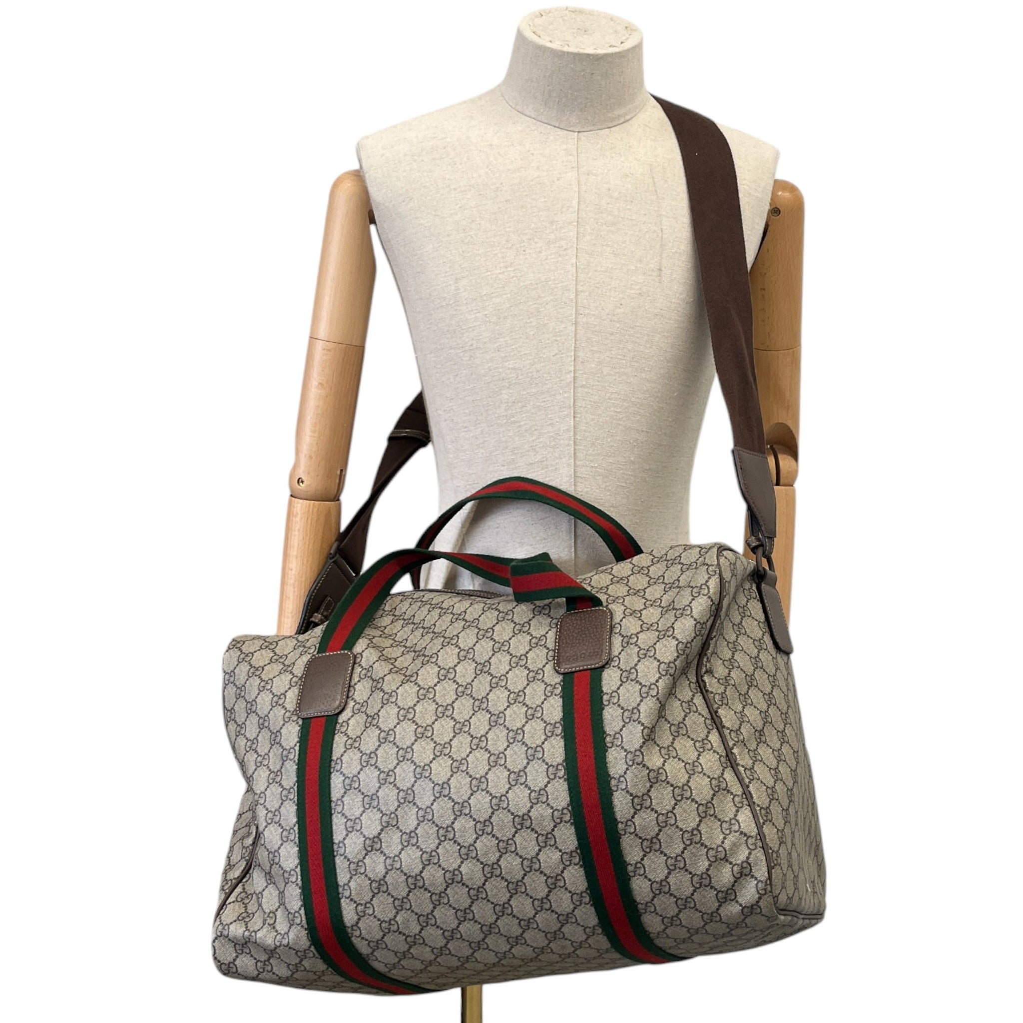 Men's Ophidia Gg-Supreme Bag Brown