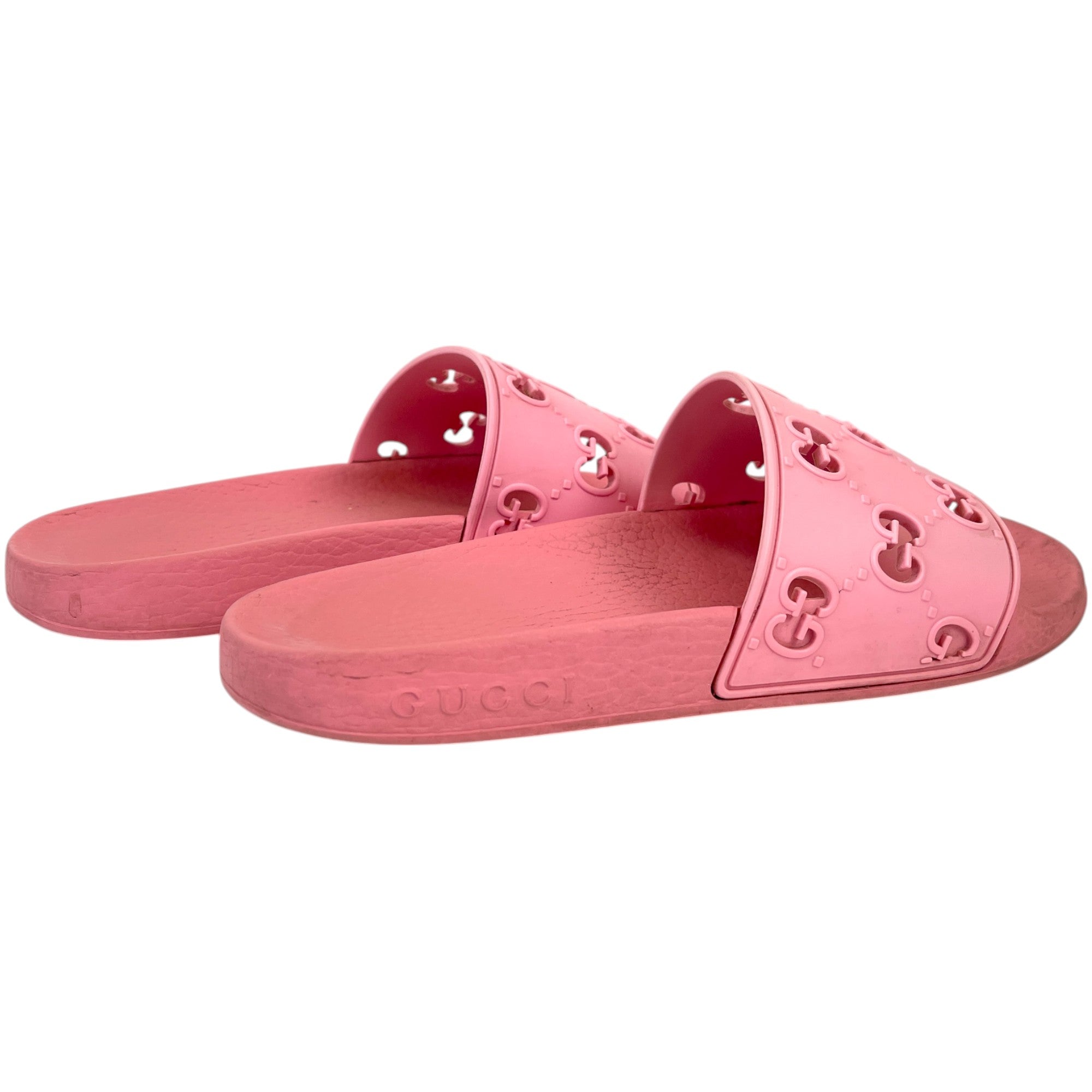 Women's Gg Cut Out Slides Pink Size EU 36 / UK 3