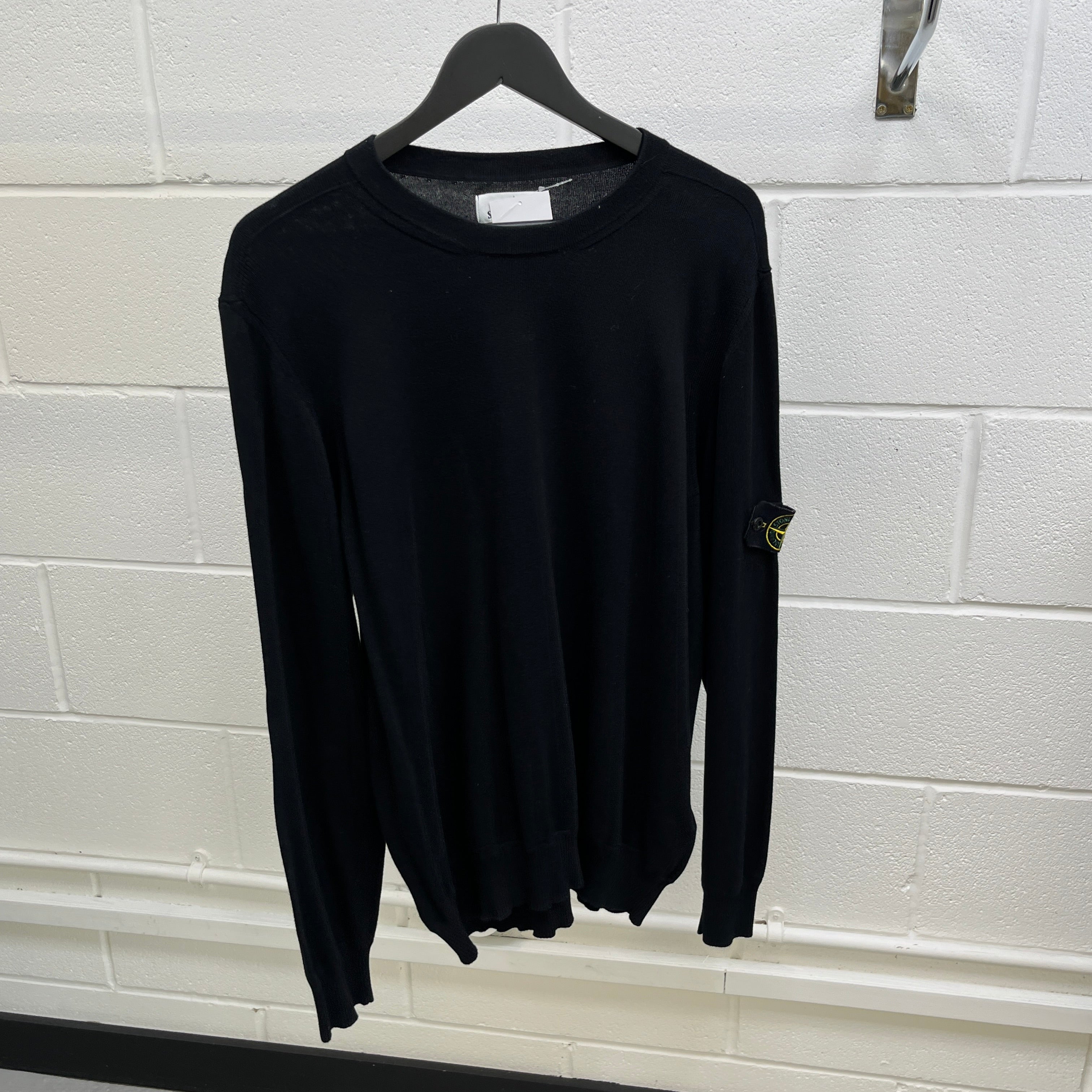 Men's Applique Logo Jumper Black Size XXL