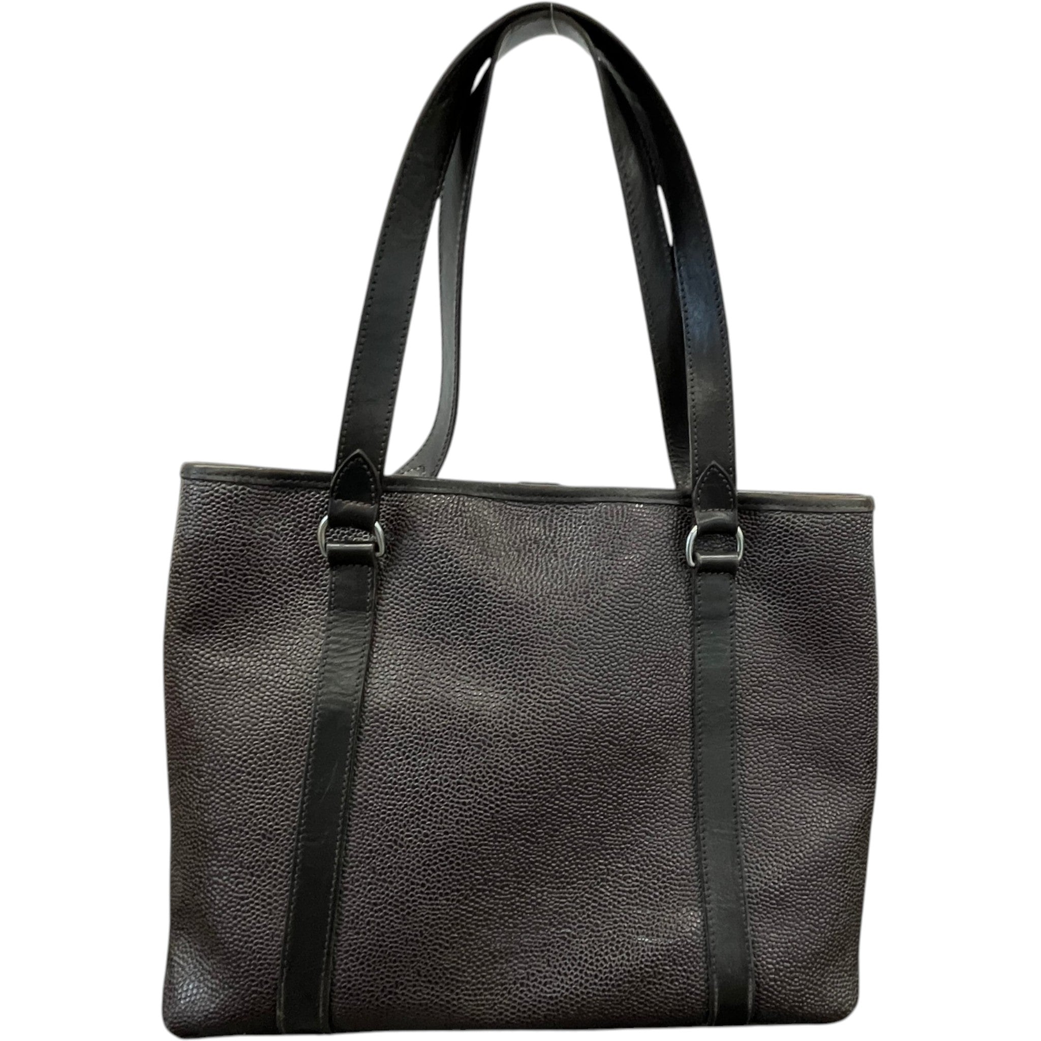 Women's Chocolate Scotch Grain Leather Handbag Brown