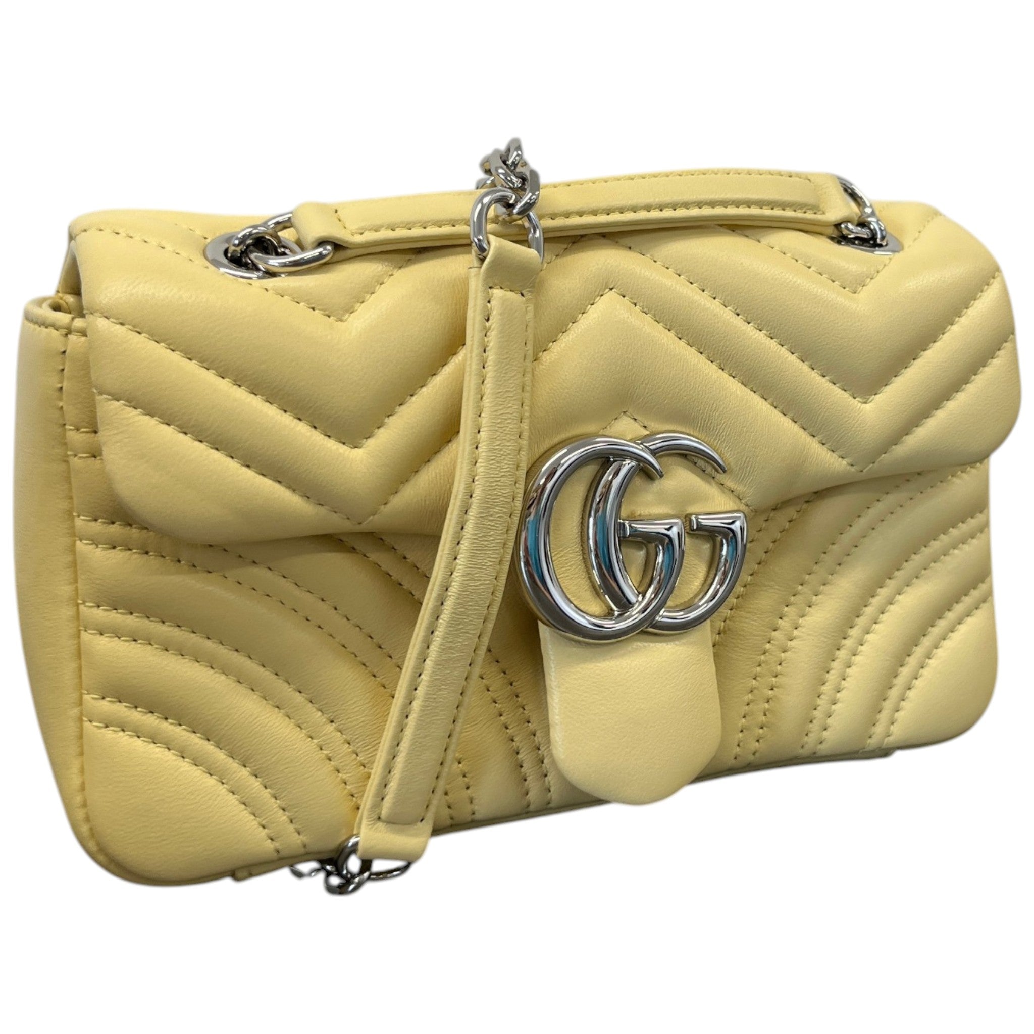 Women's Small Gg Marmont Crossbody Bag Yellow