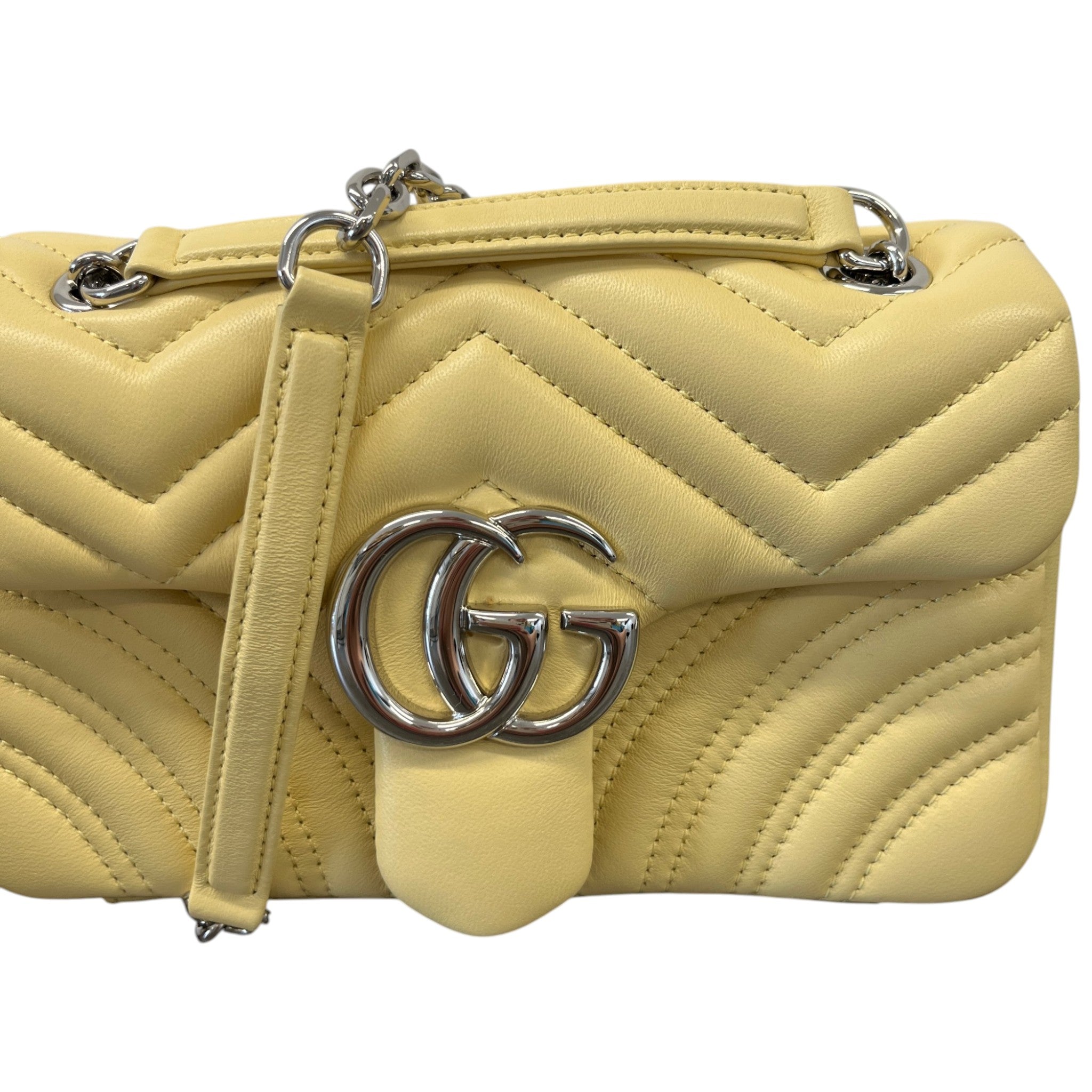 Women's Small Gg Marmont Crossbody Bag Yellow