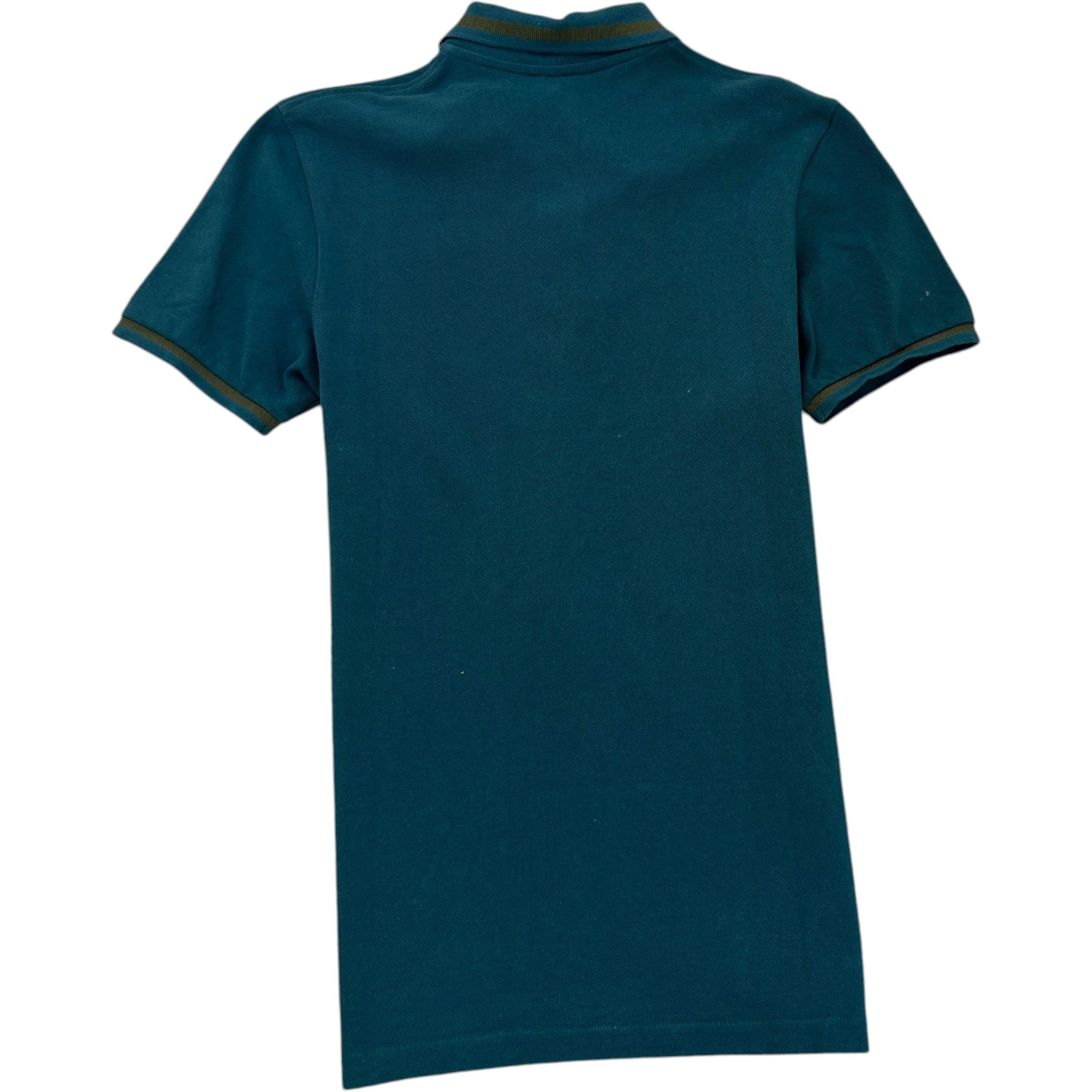 Men's Embroidered Logo Polo Shirt Green Size XS
