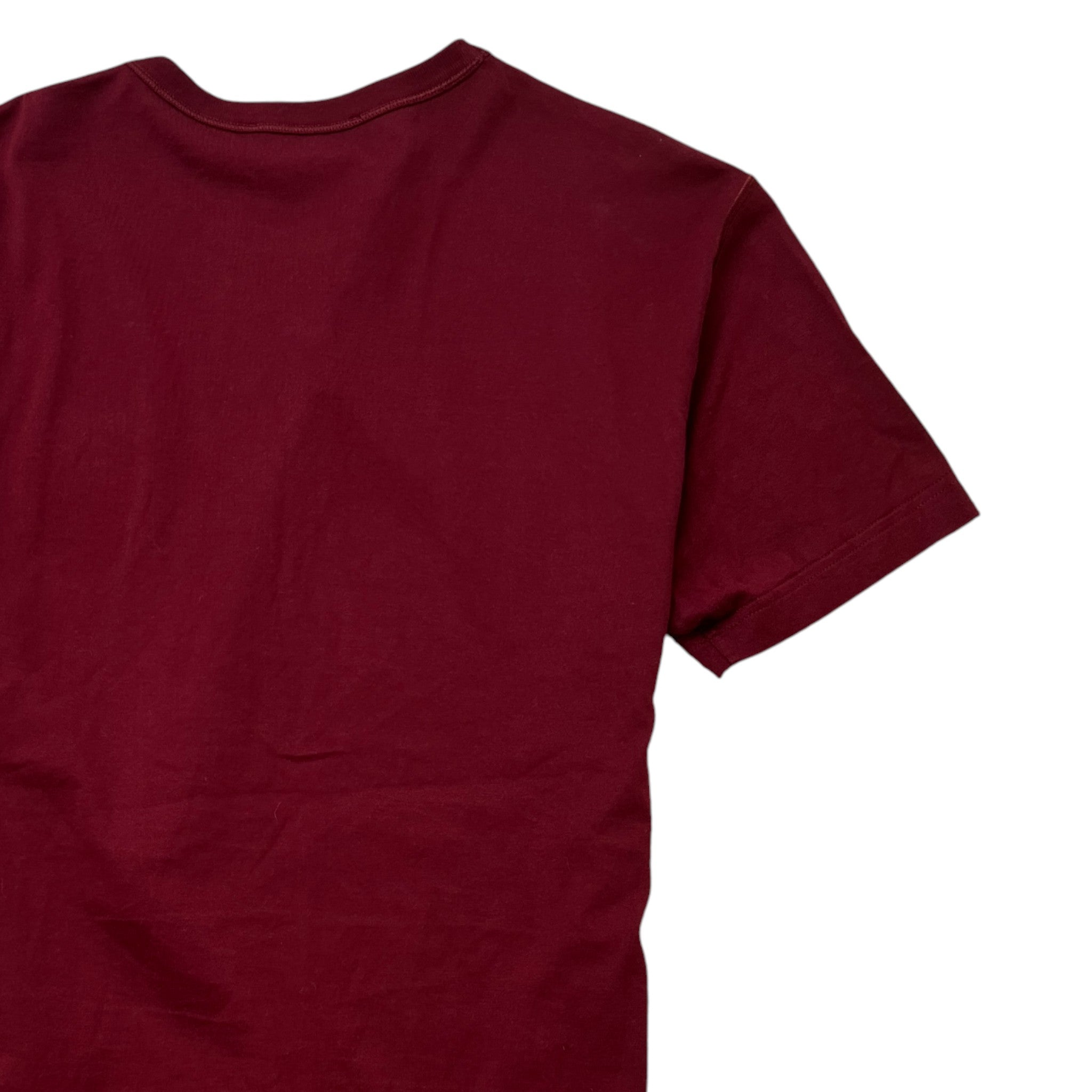Men's Plaque Logo T-Shirt Burgundy Size IT 48 / UK M