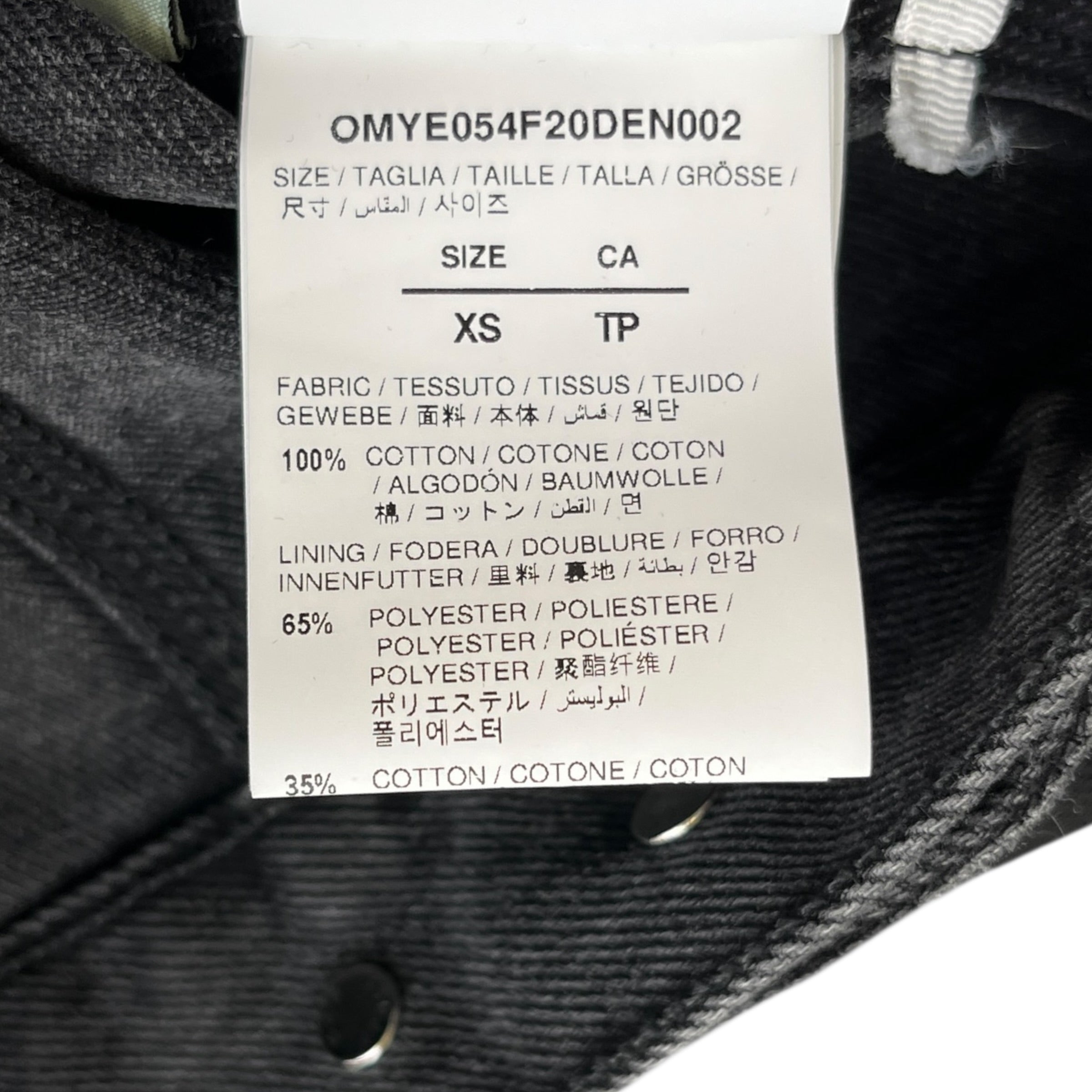 Men's Arrow Logo Denim Jacket Black Size XS