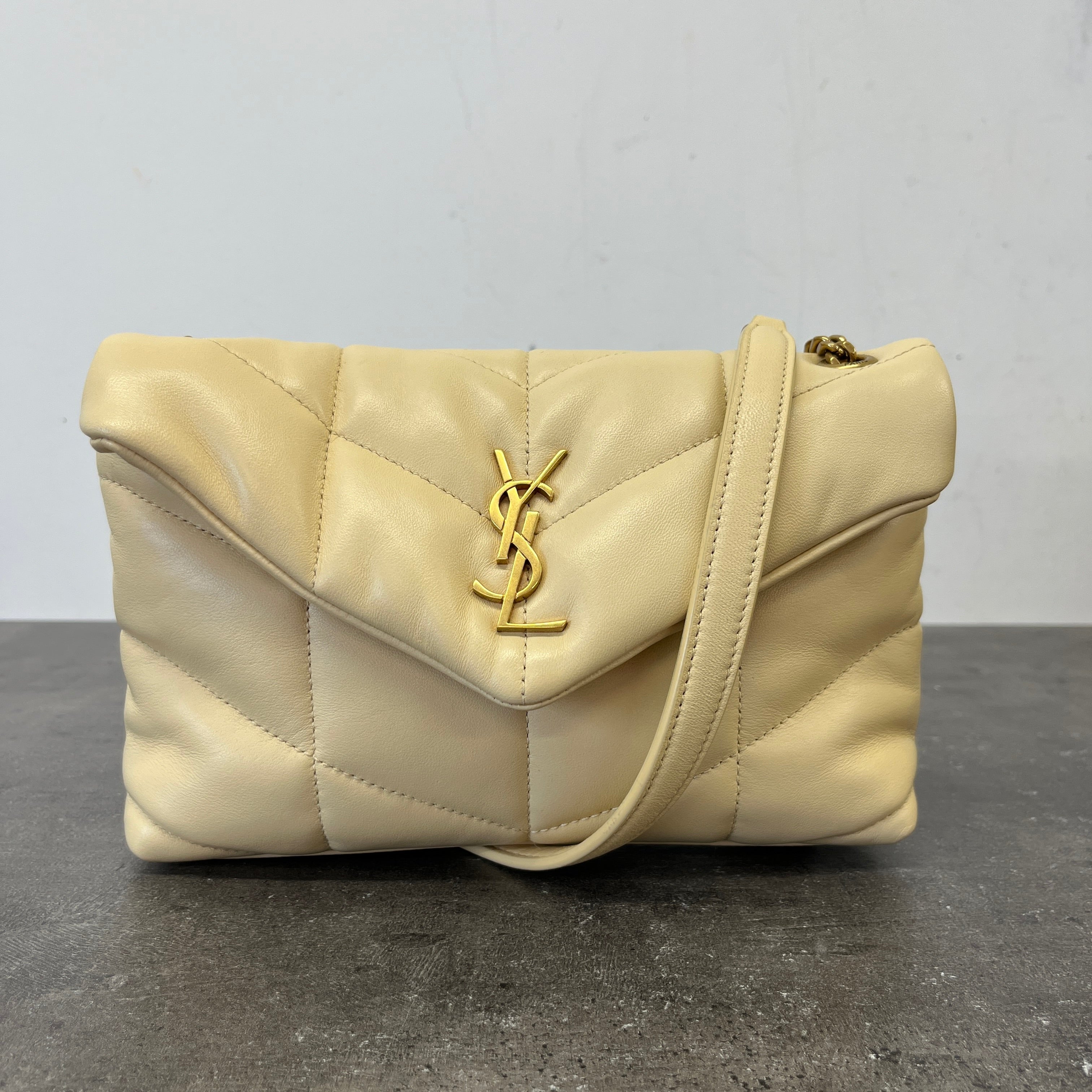 Women's Loulou Puffer Handbag Cream