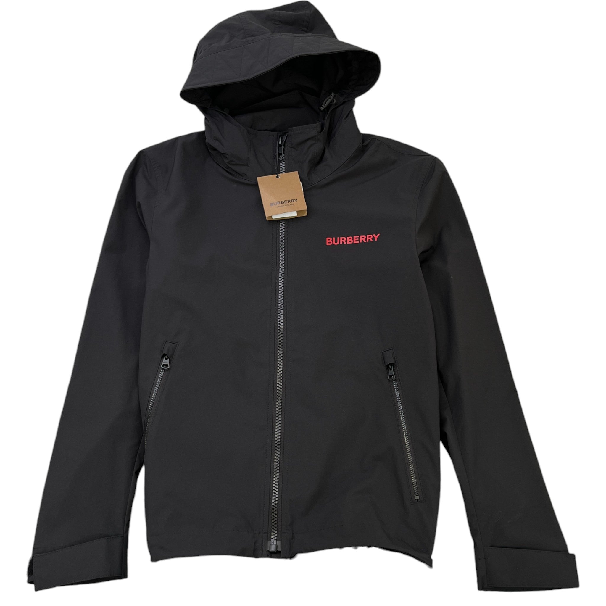 Men's Logo Print Windbreaker Black Size IT 44 / XS