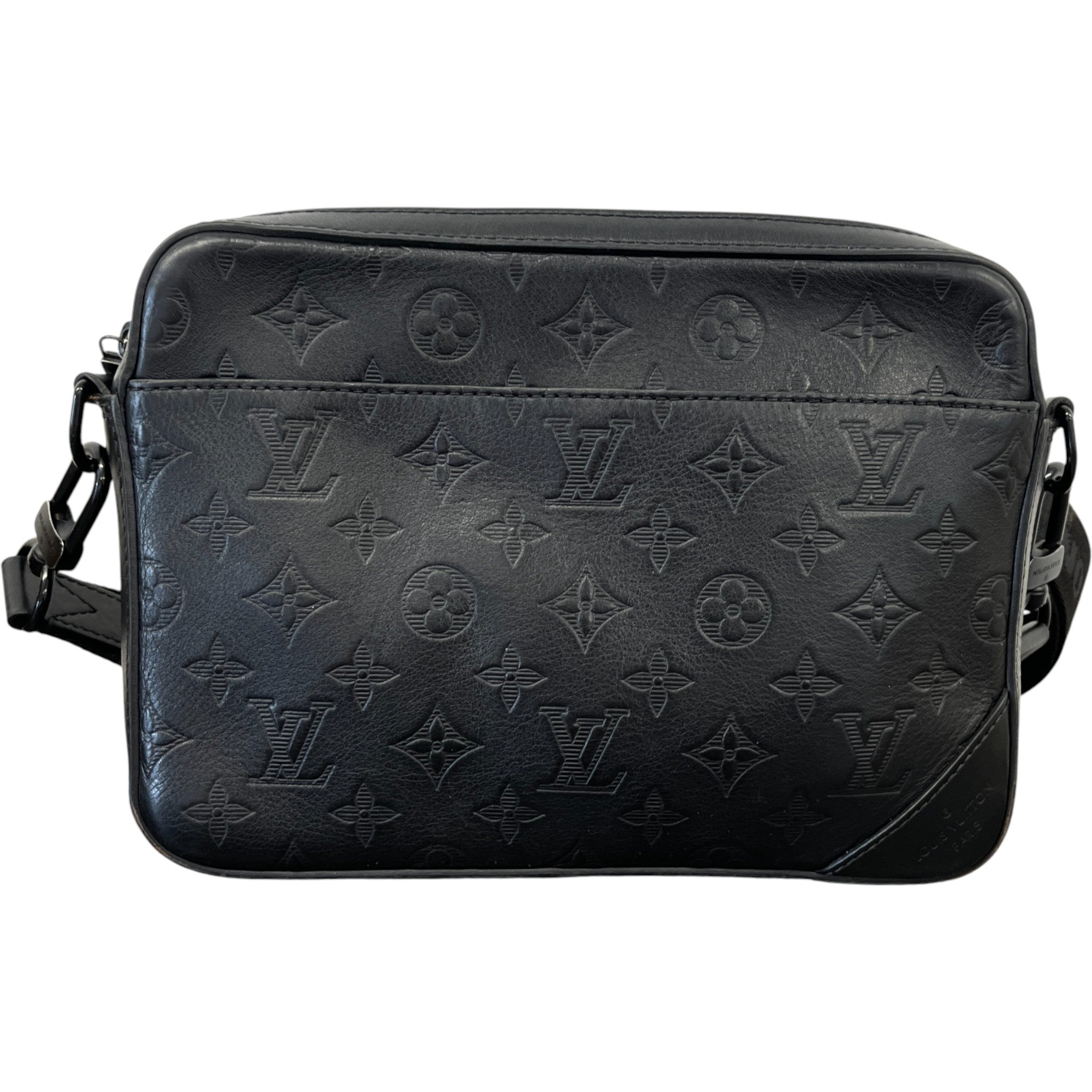 Men's Monogram Duo Messenger Bag Black
