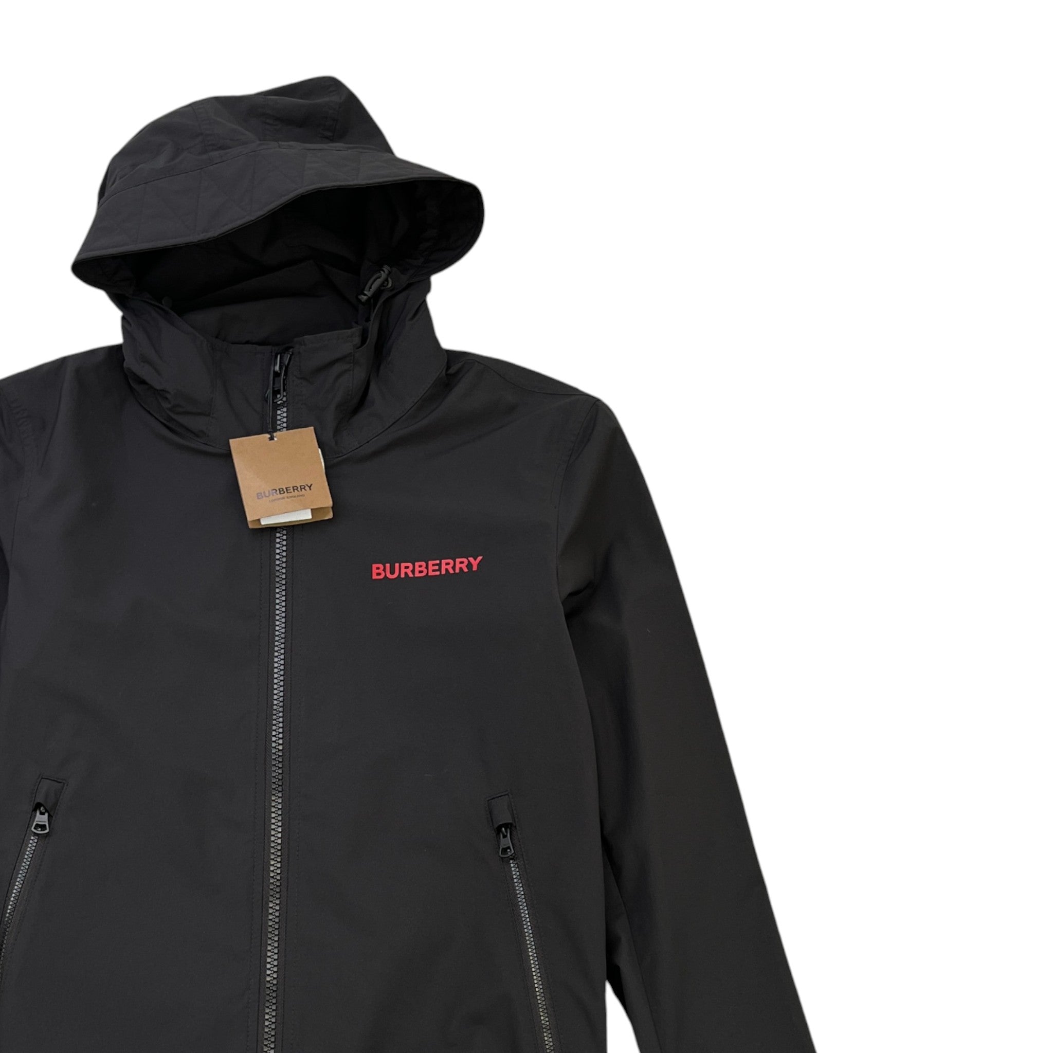 Men's Logo Print Windbreaker Black Size IT 44 / XS