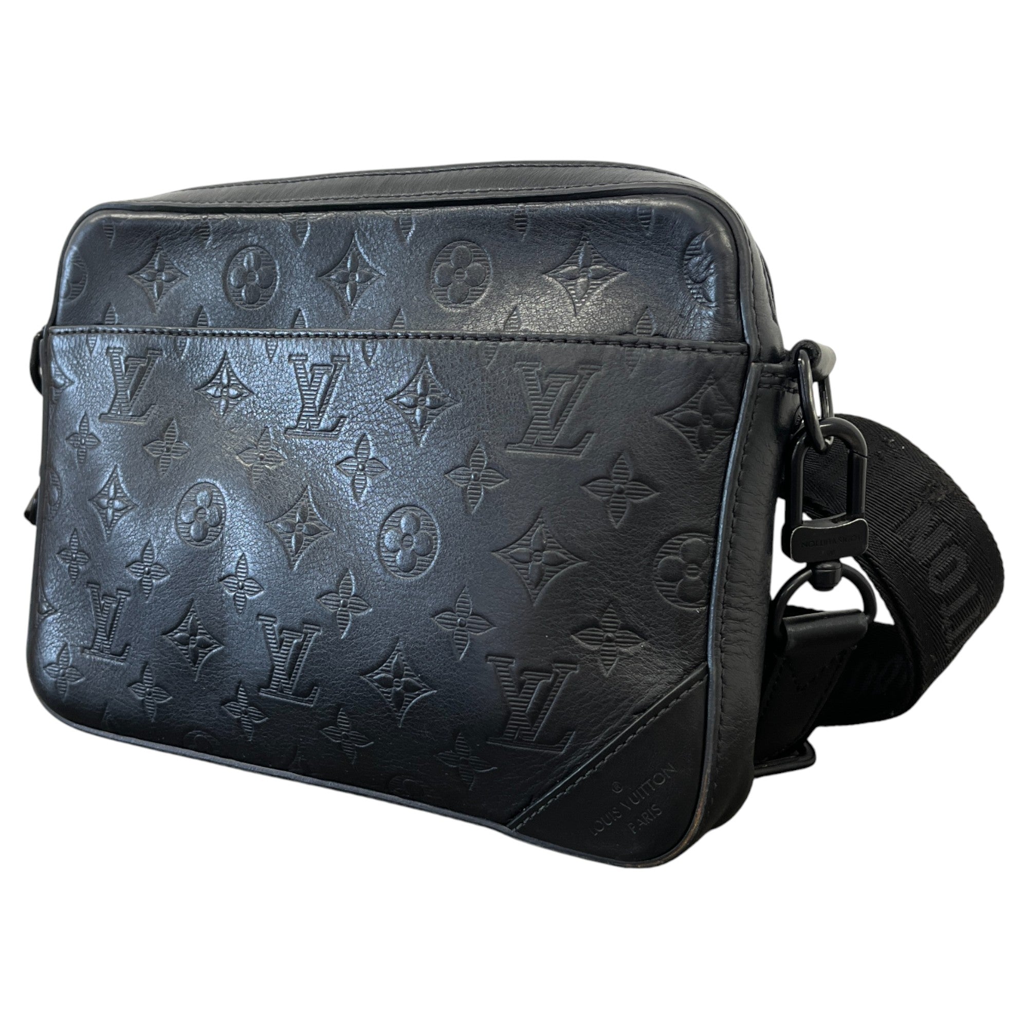 Men's Monogram Duo Messenger Bag Black