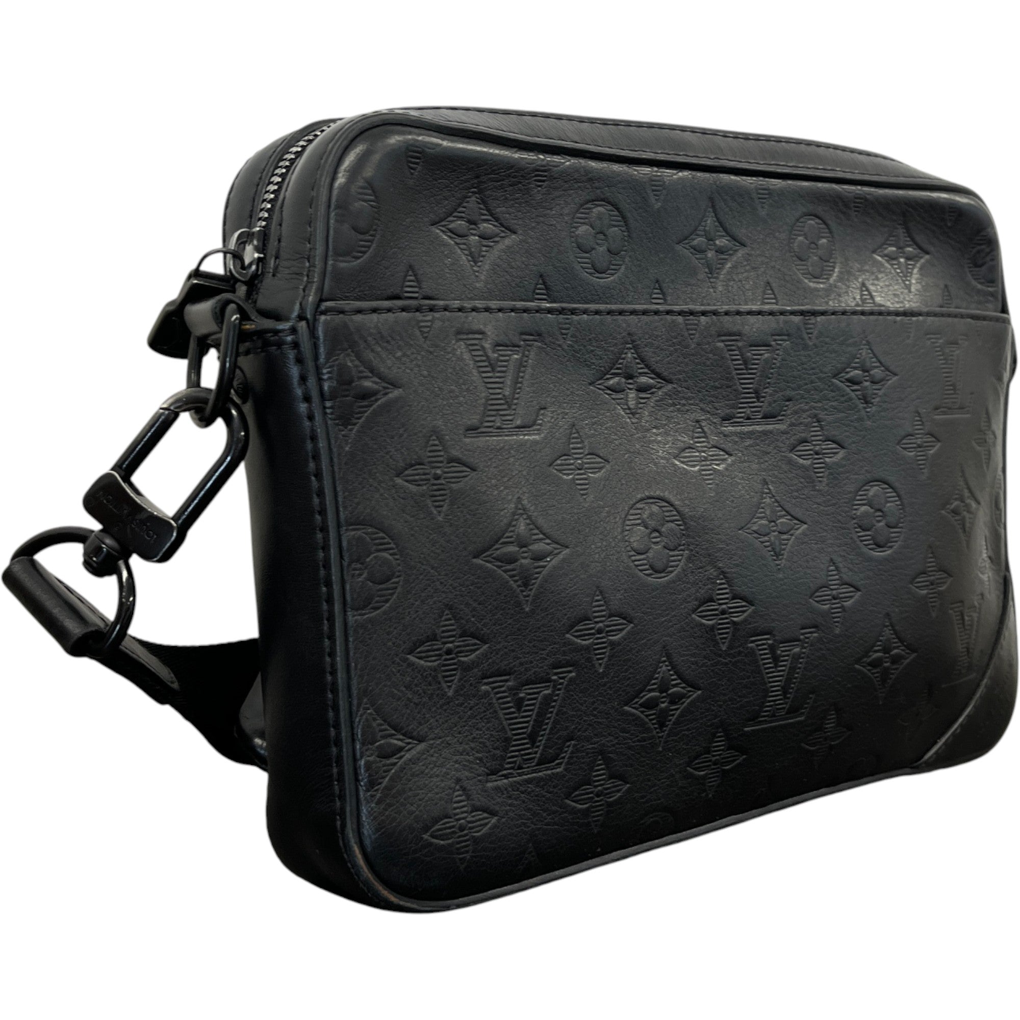 Men's Monogram Duo Messenger Bag Black