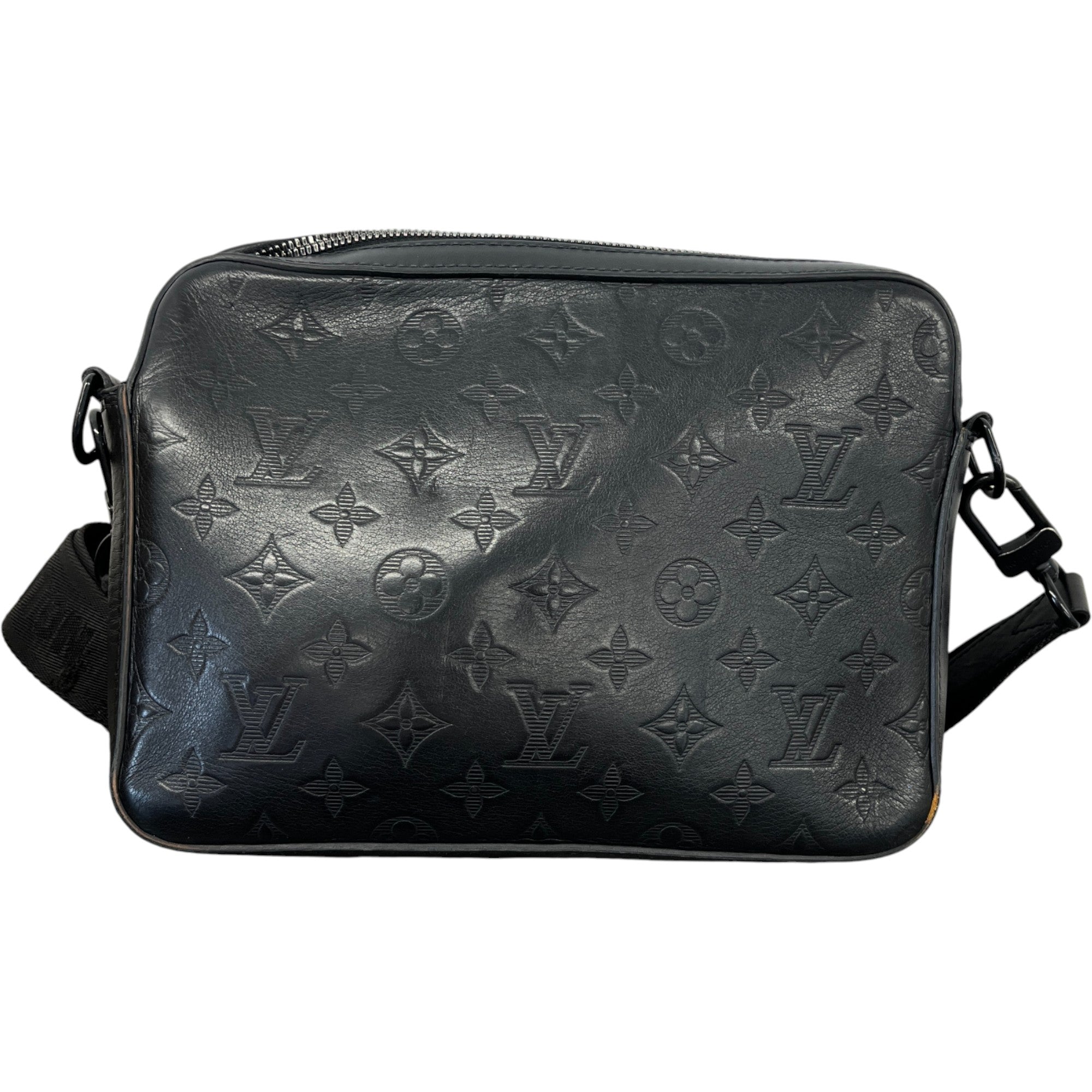 Men's Monogram Duo Messenger Bag Black