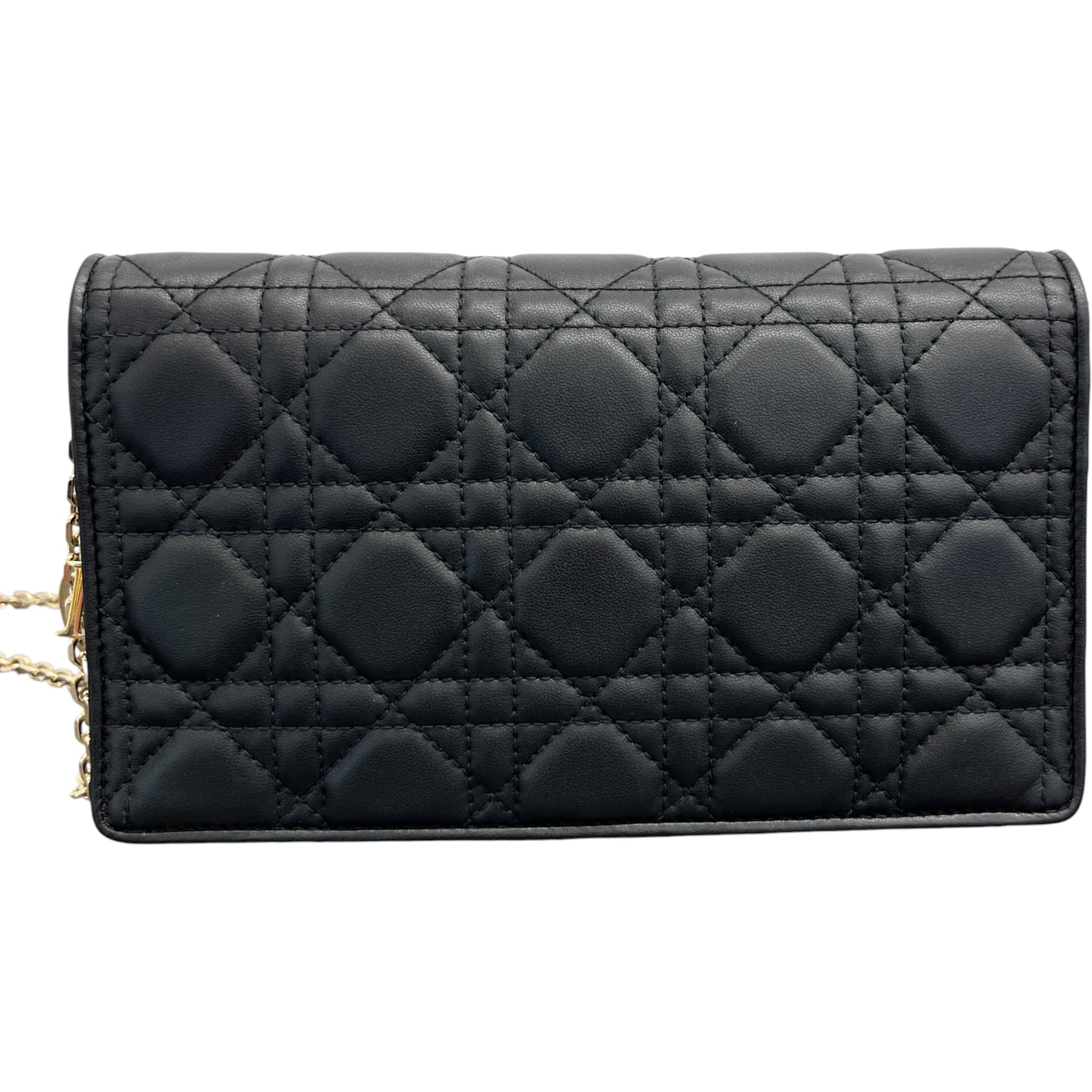 Women's Lady Dior Pouch With Chain Bag Black