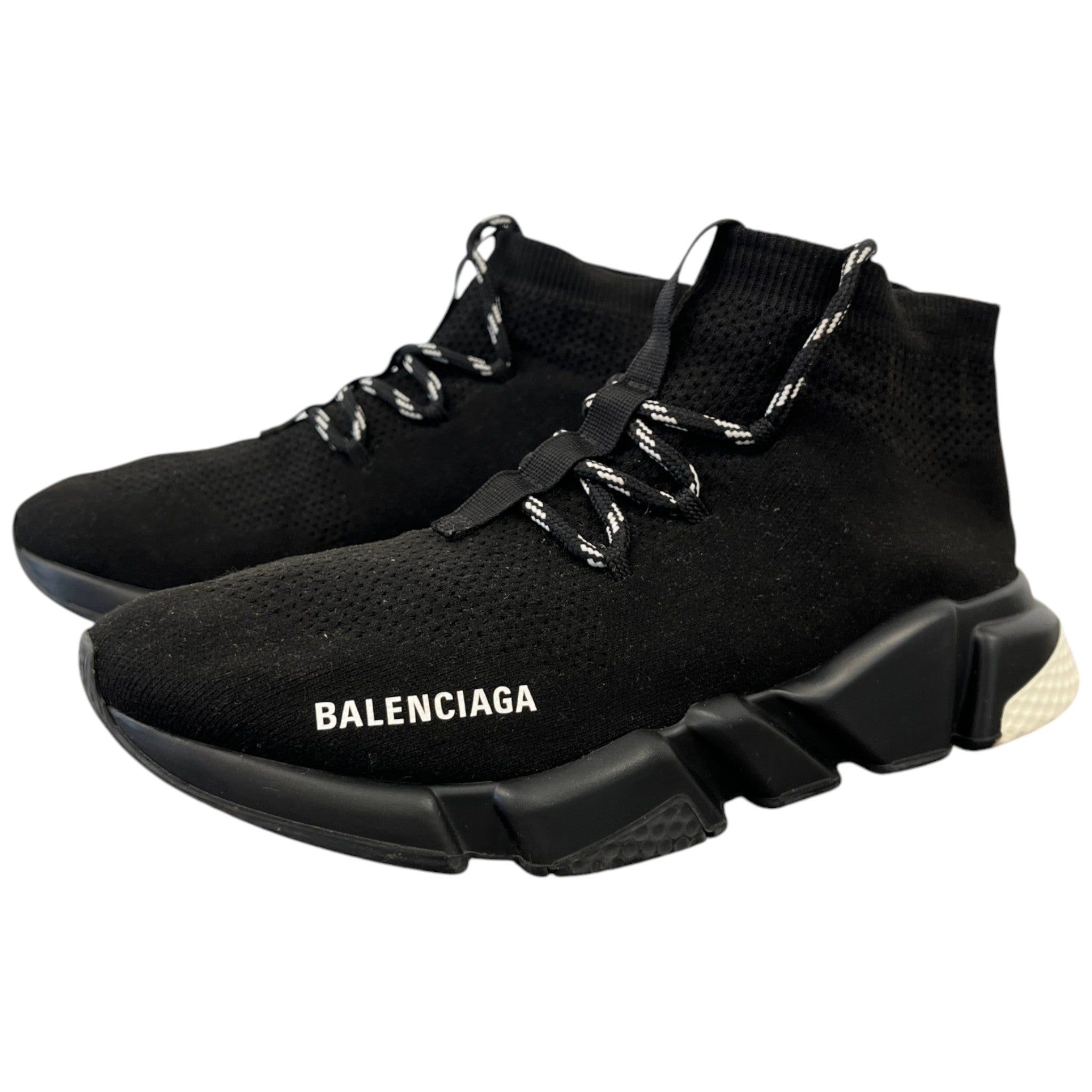 Men's Speed Lace High Trainers Black Size EU 41 / UK 7