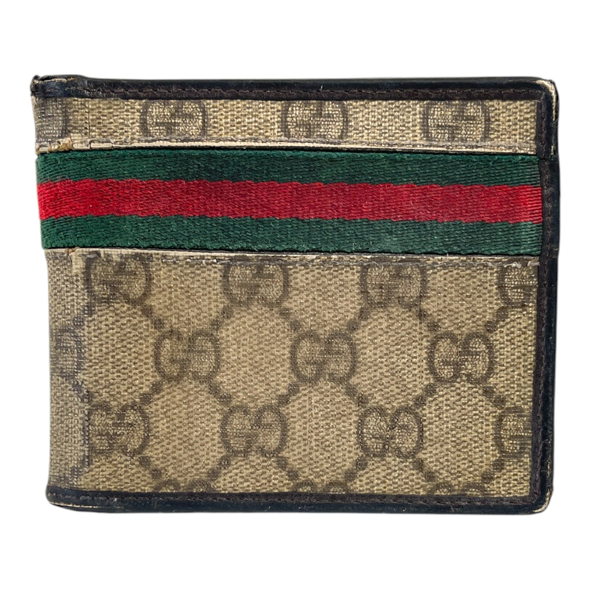 Men's Gg Supreme Web Wallet Beige