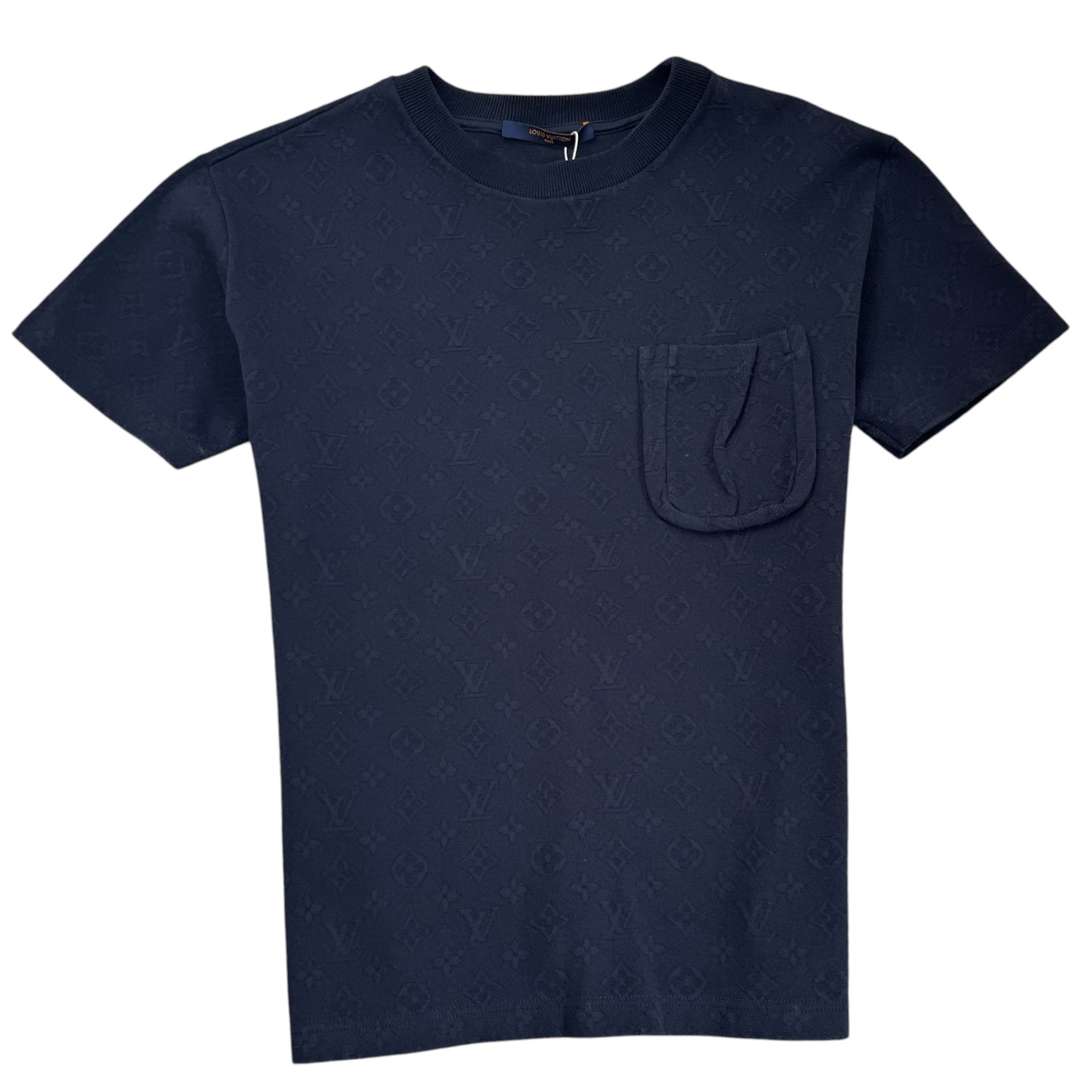Men's 3D Pocket Monogram T-Shirt Navy Size XS