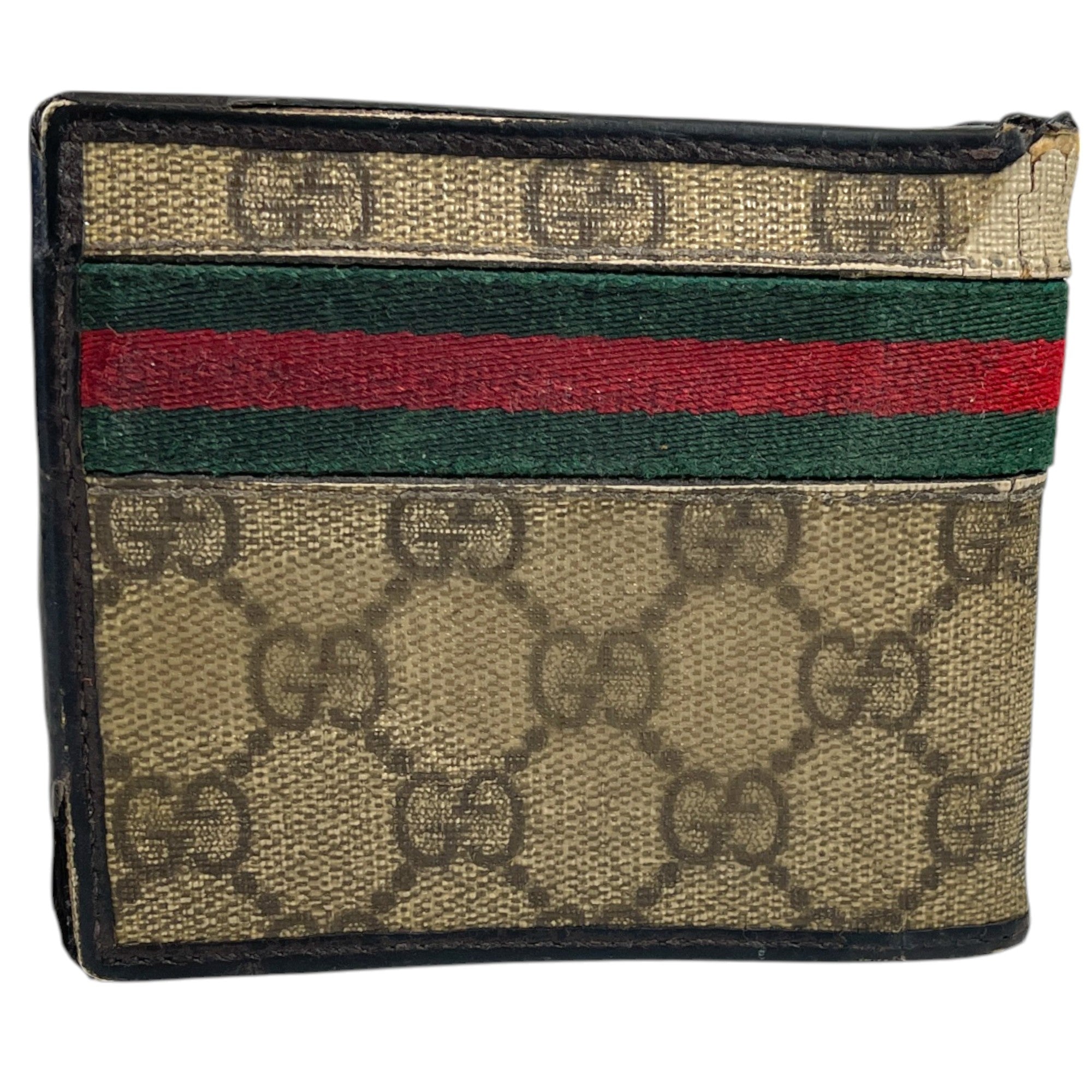 Men's Gg Supreme Web Wallet Beige