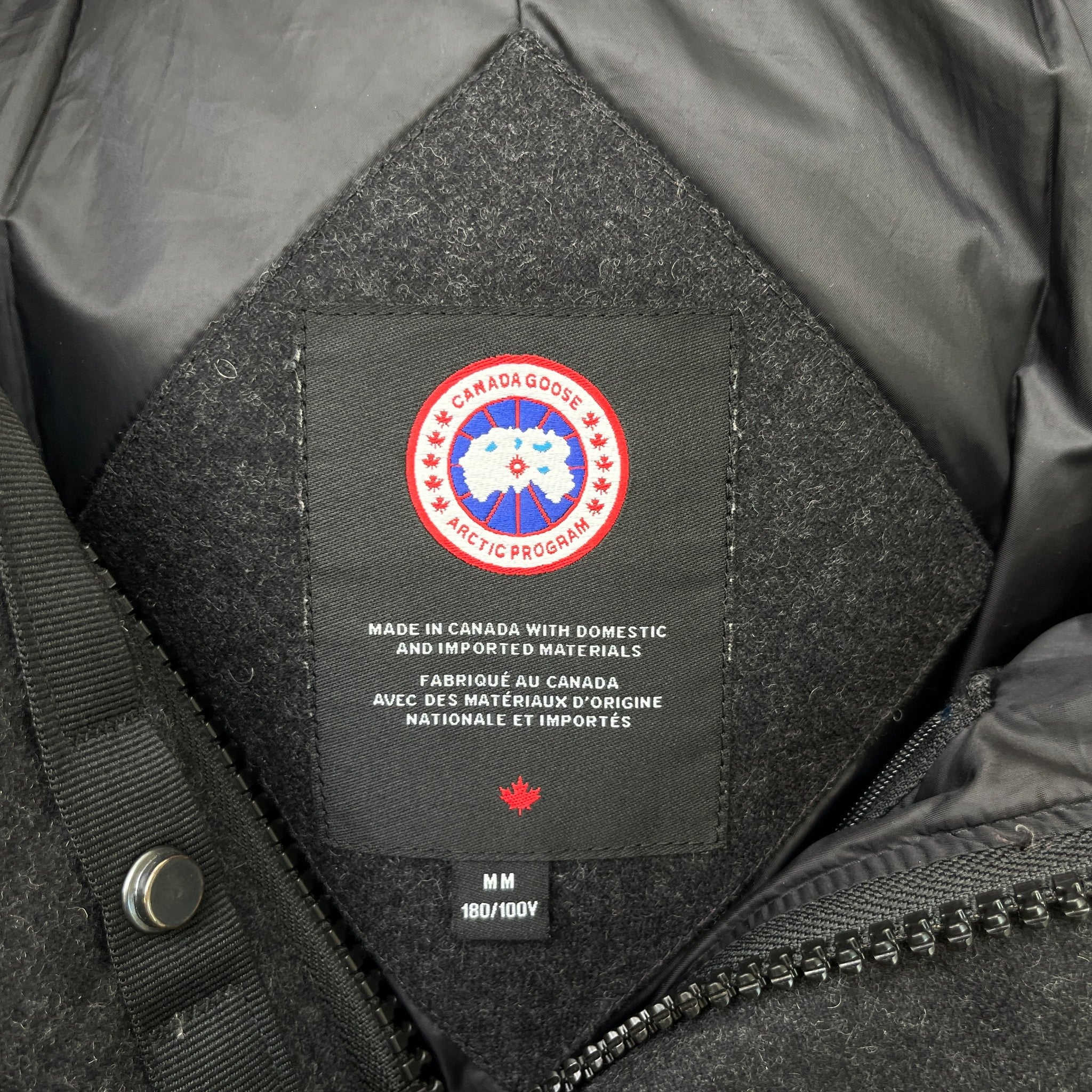 Men's Macmillan Wool Down Jacket Black Size M