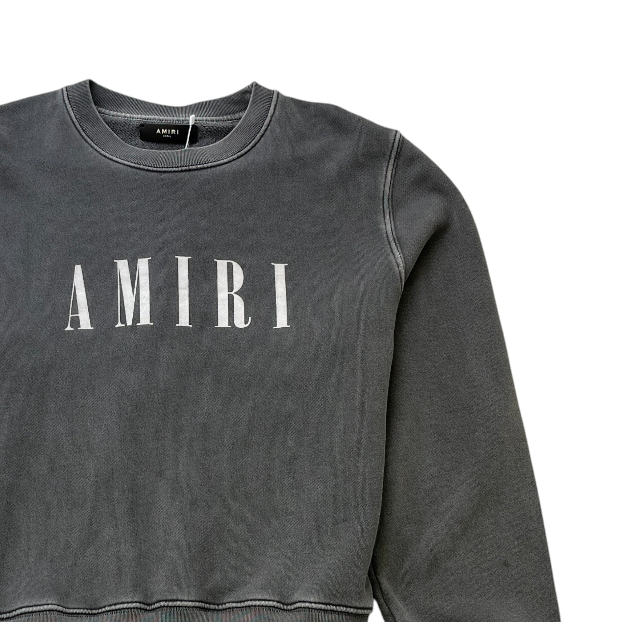 Men's Logo Print Jumper Grey Size S