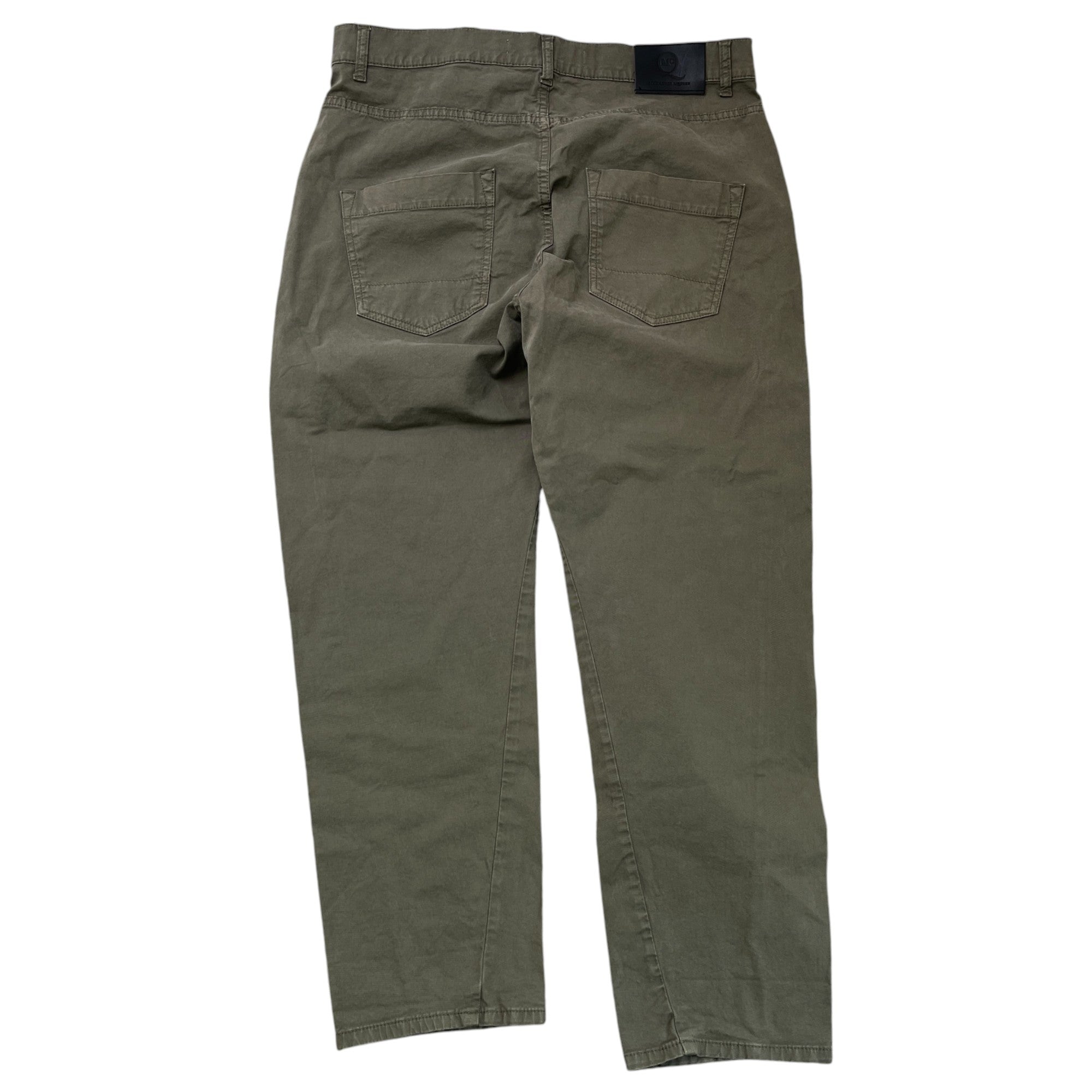 Men's Plaque Logo Jeans Khaki Size Waist 32"