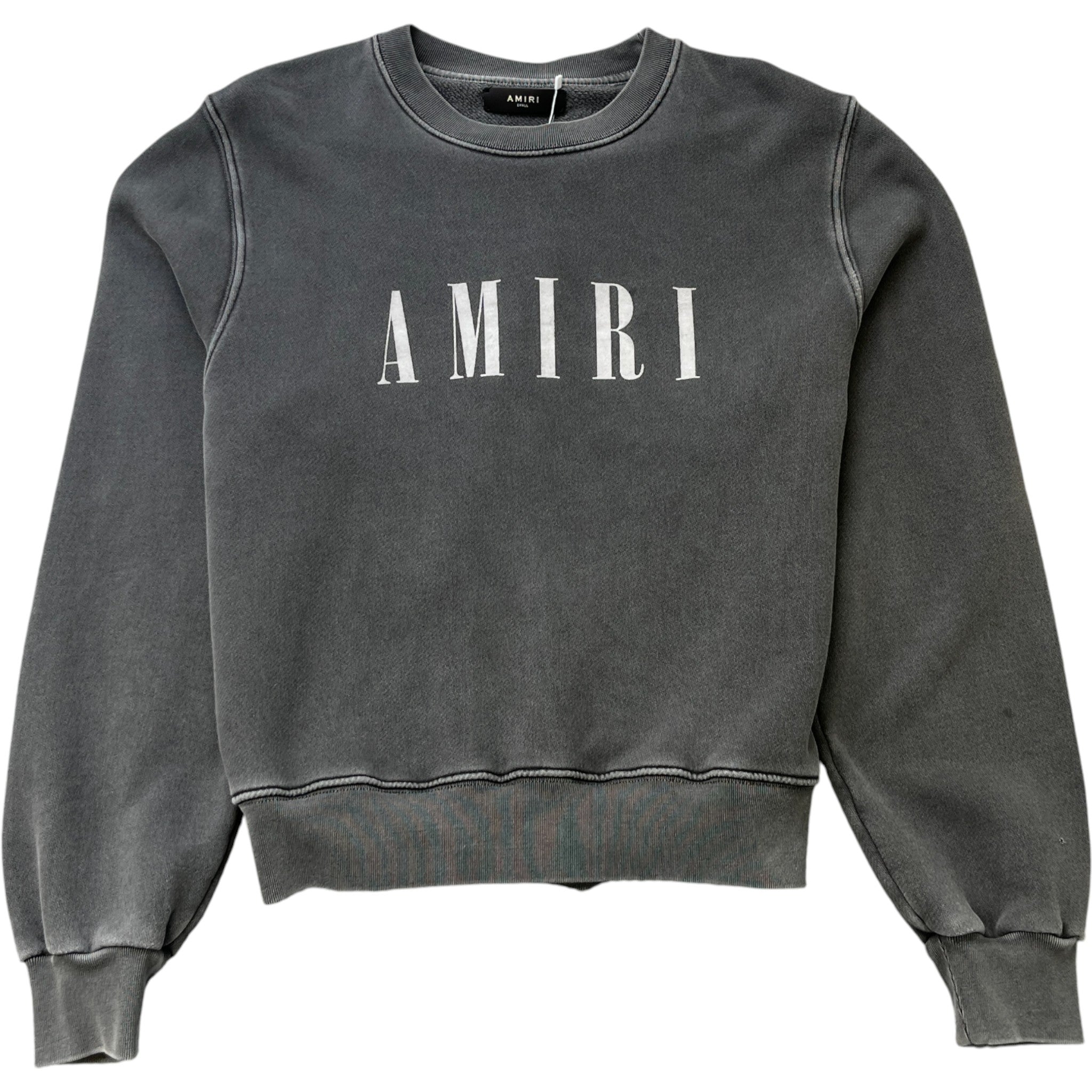 Men's Logo Print Jumper Grey Size S