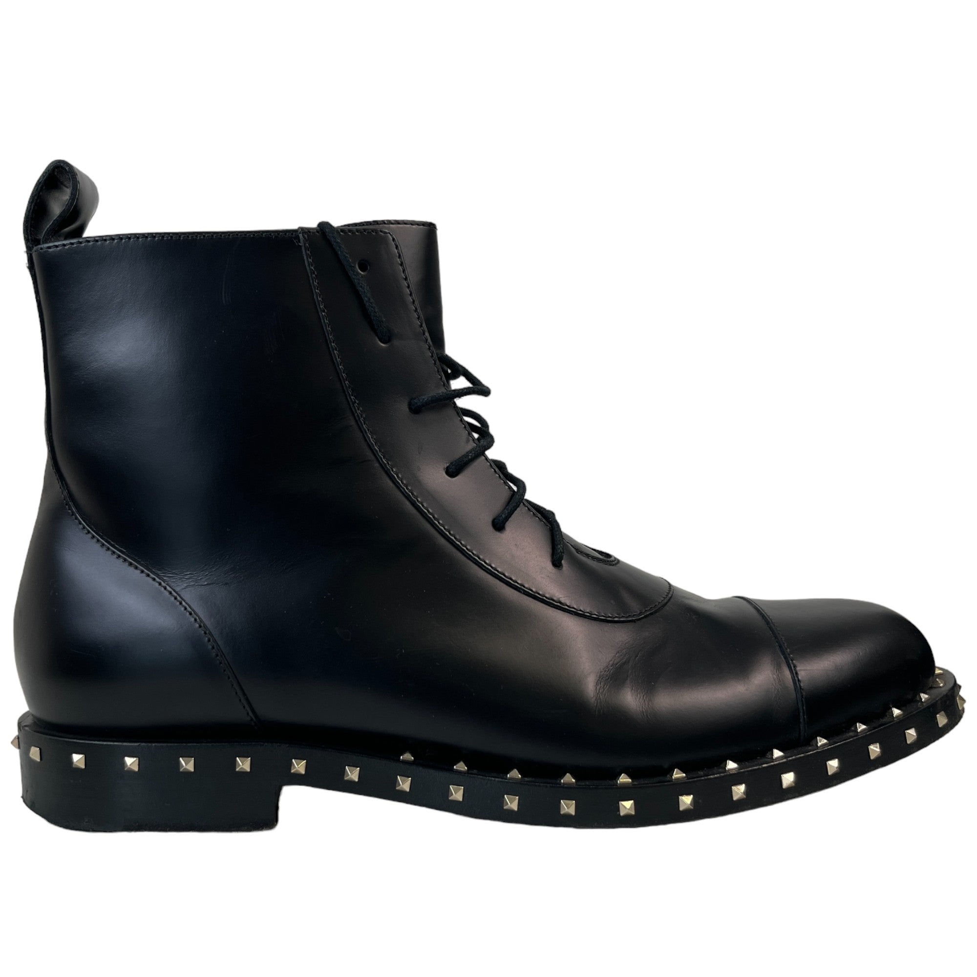 Men s Studded Boots Black Size EU 43 UK 9 Label Source