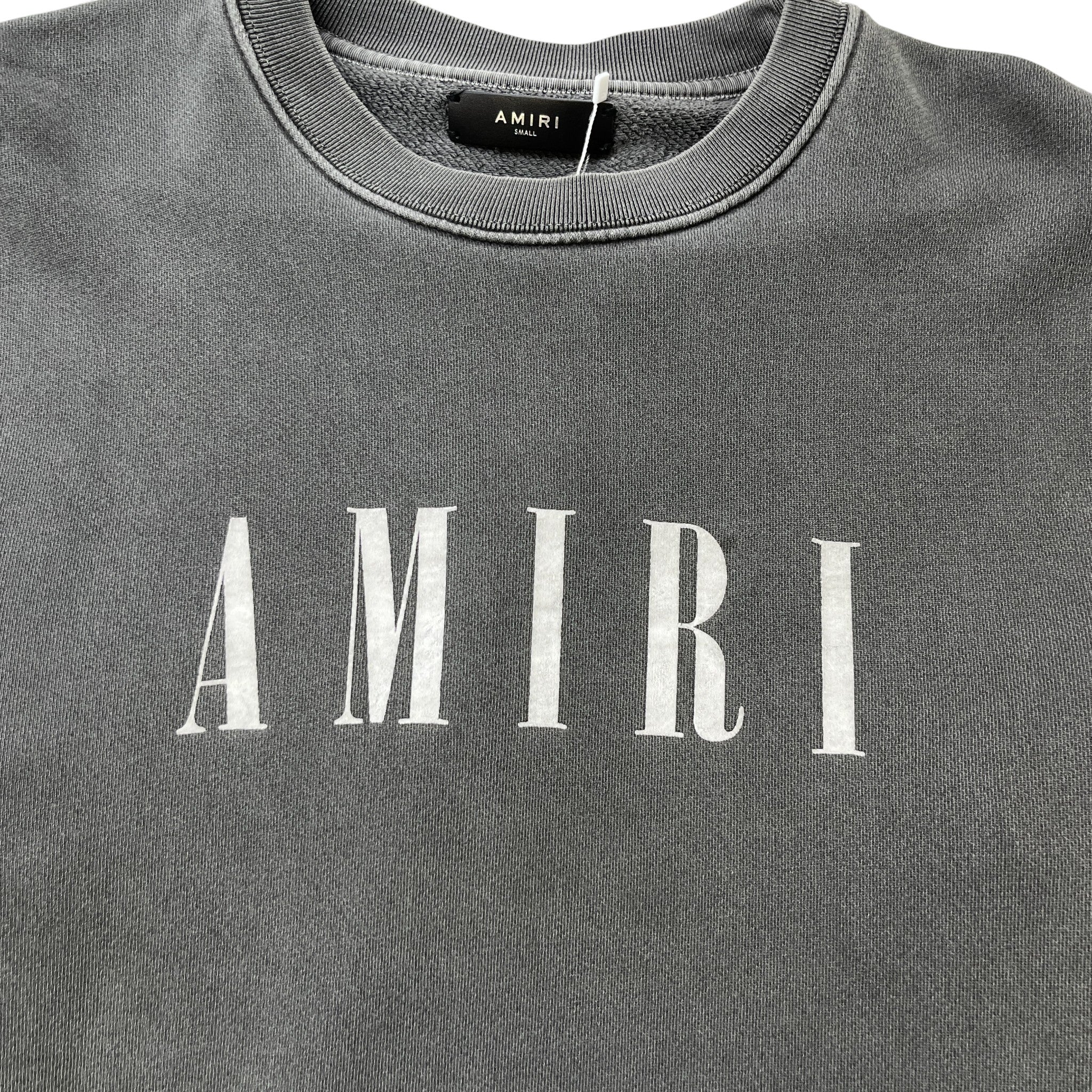 Men's Logo Print Jumper Grey Size S