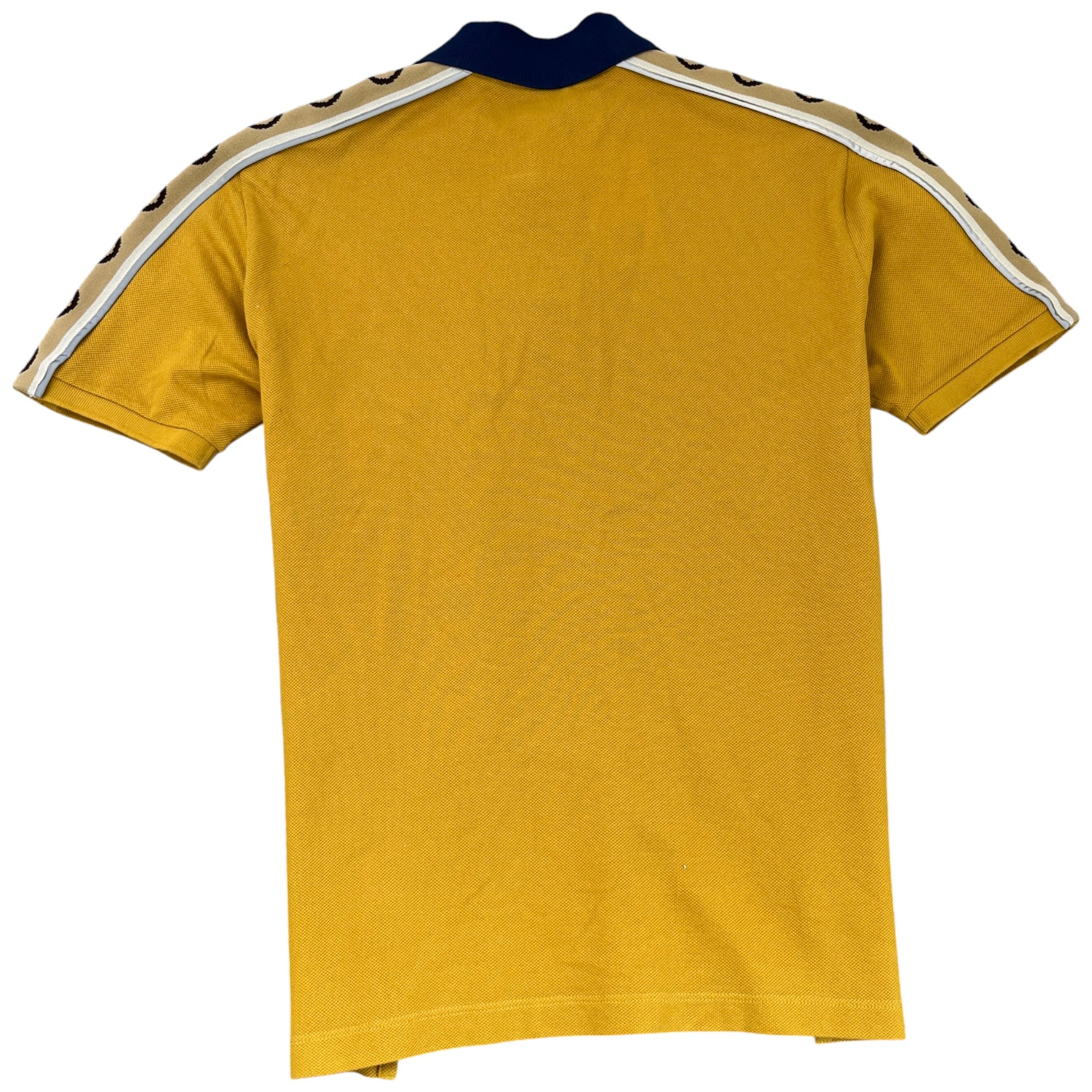 Men's Tape Logo Polo Shirt Yellow Size XS