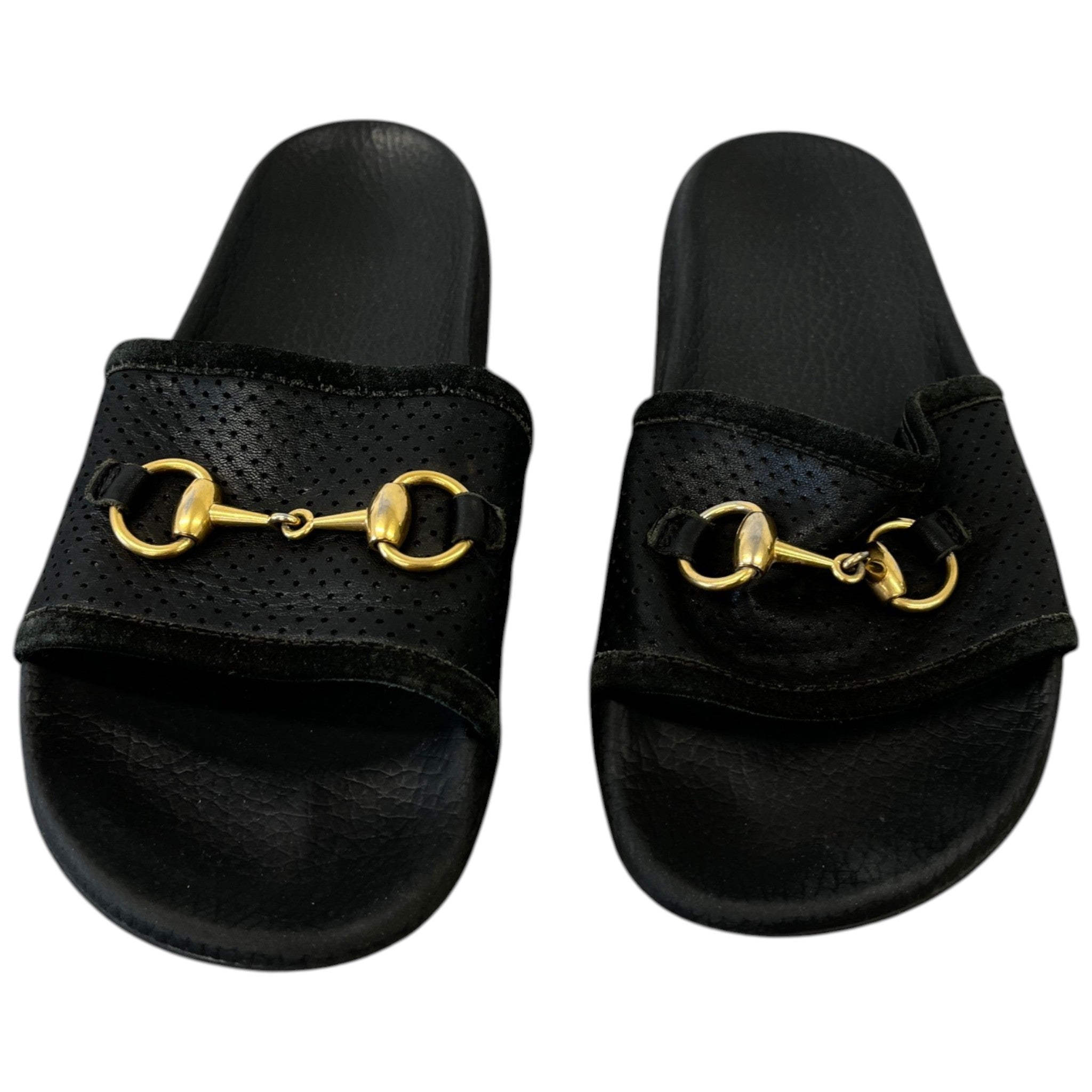 Women's Horsebit Slides Black Size EU 37 / UK 4