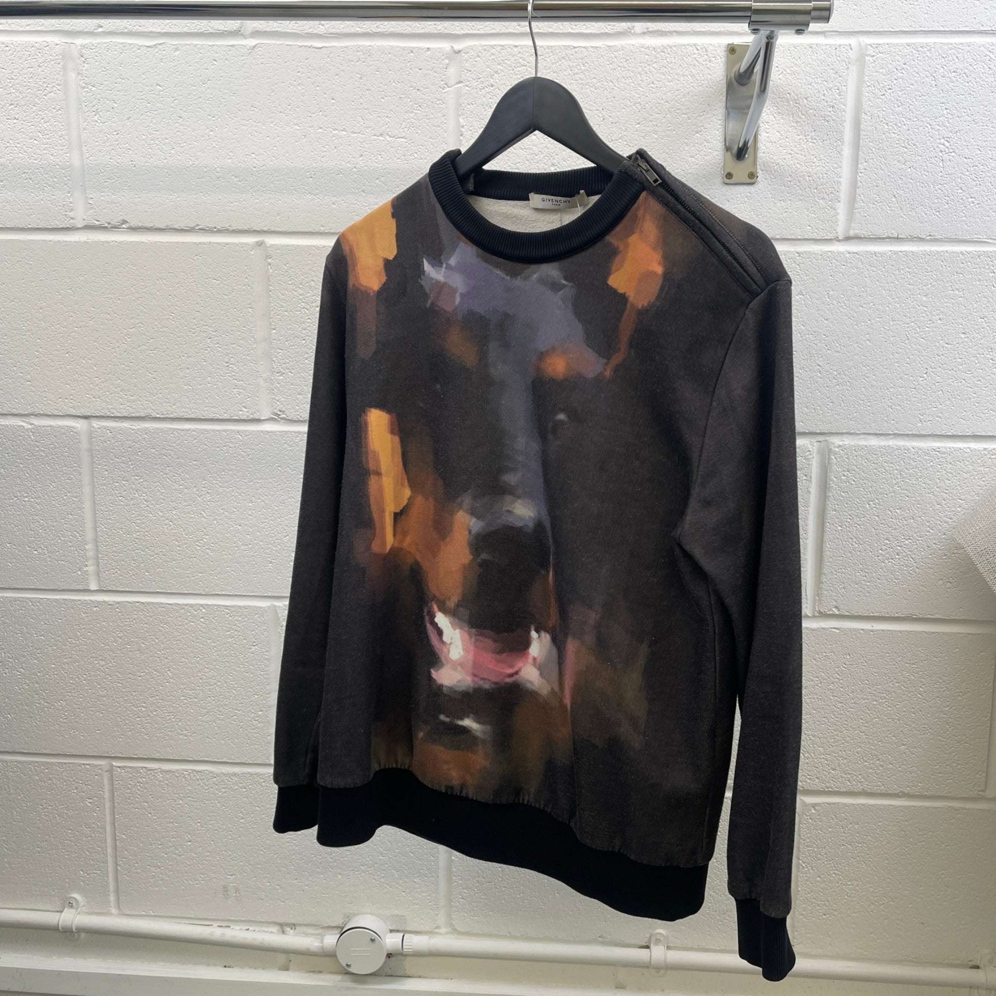 Men's Doberman Sweatshirt Black Size M