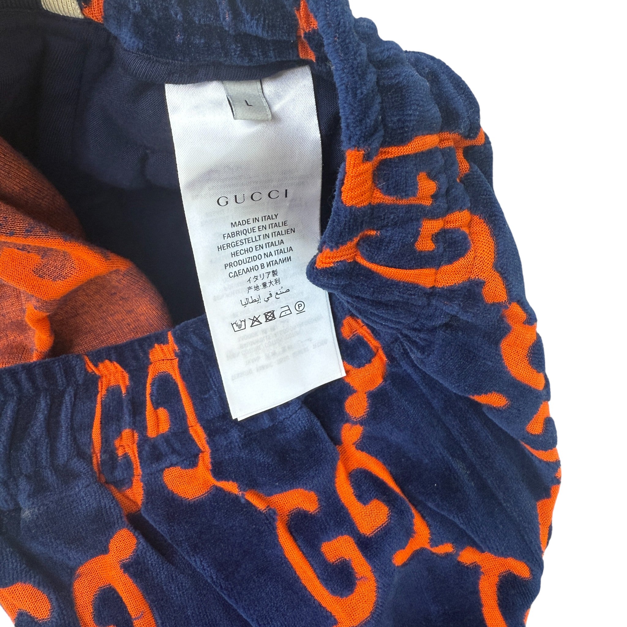 Men's Gg Chenille Joggers Navy Size L