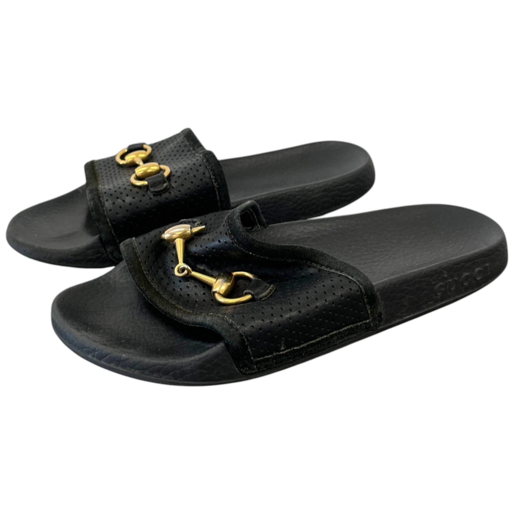 Women's Horsebit Slides Black Size EU 37 / UK 4