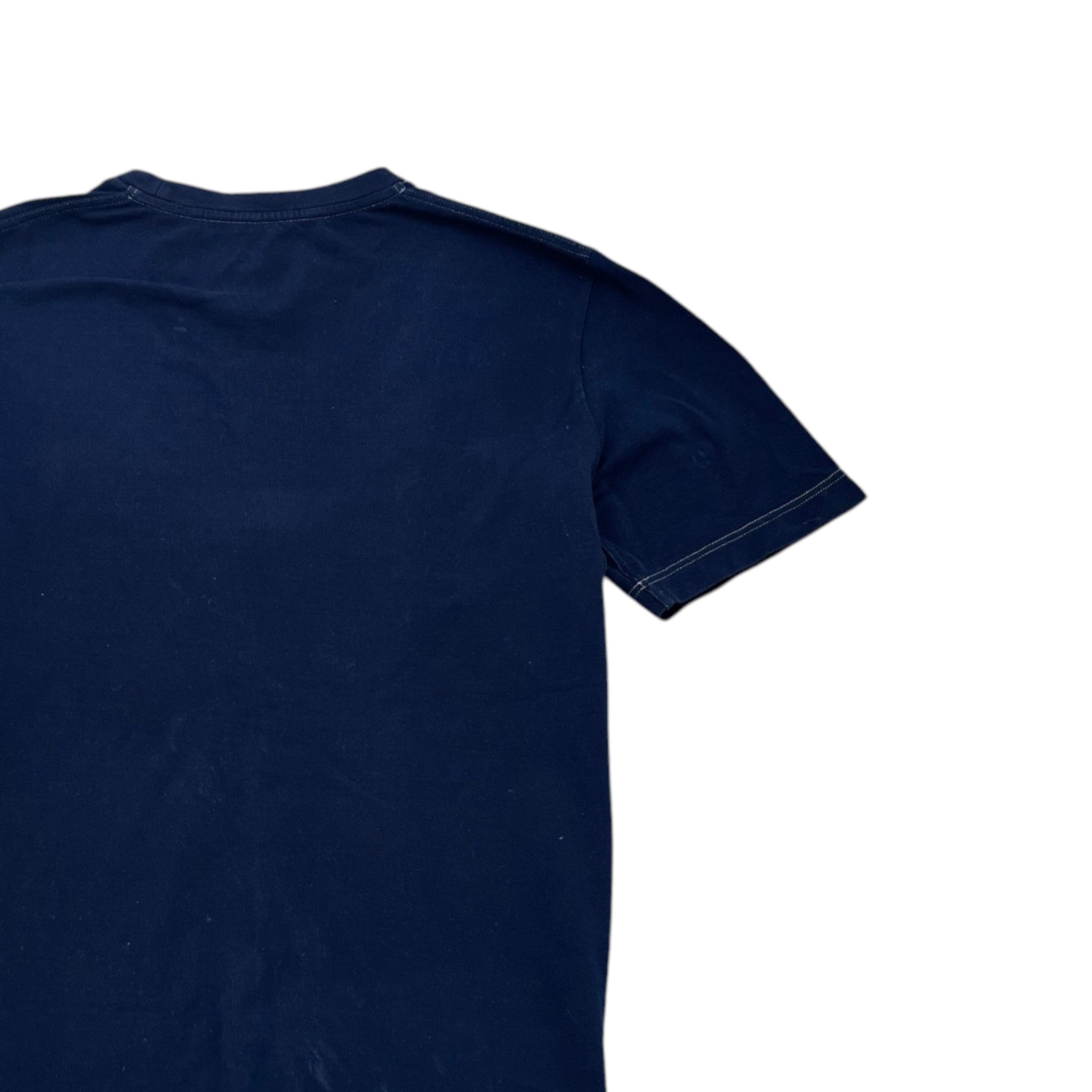 Men's Embroidered Logo T-Shirt Navy Size L