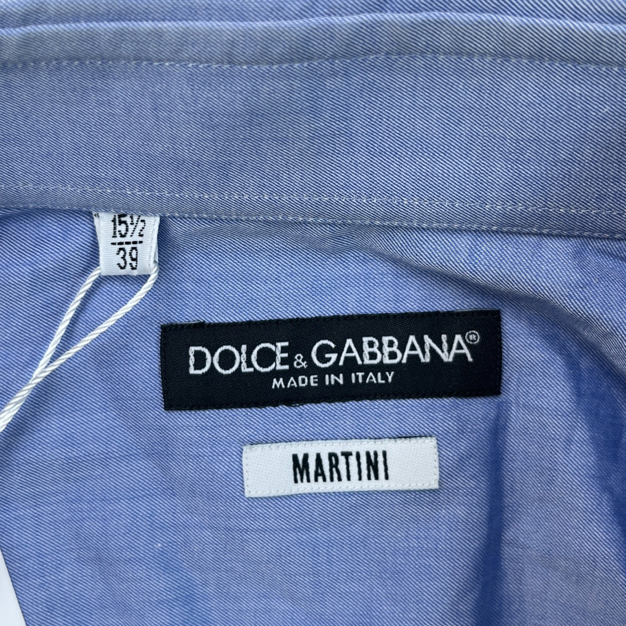 Men's Plain Long Sleeve Shirt Blue Size M