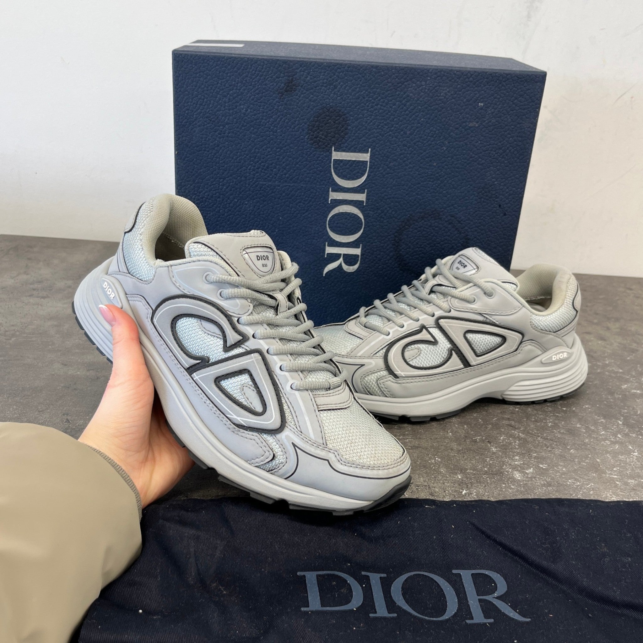 Women's B30 Low Trainers Grey Size EU 39 / UK 6