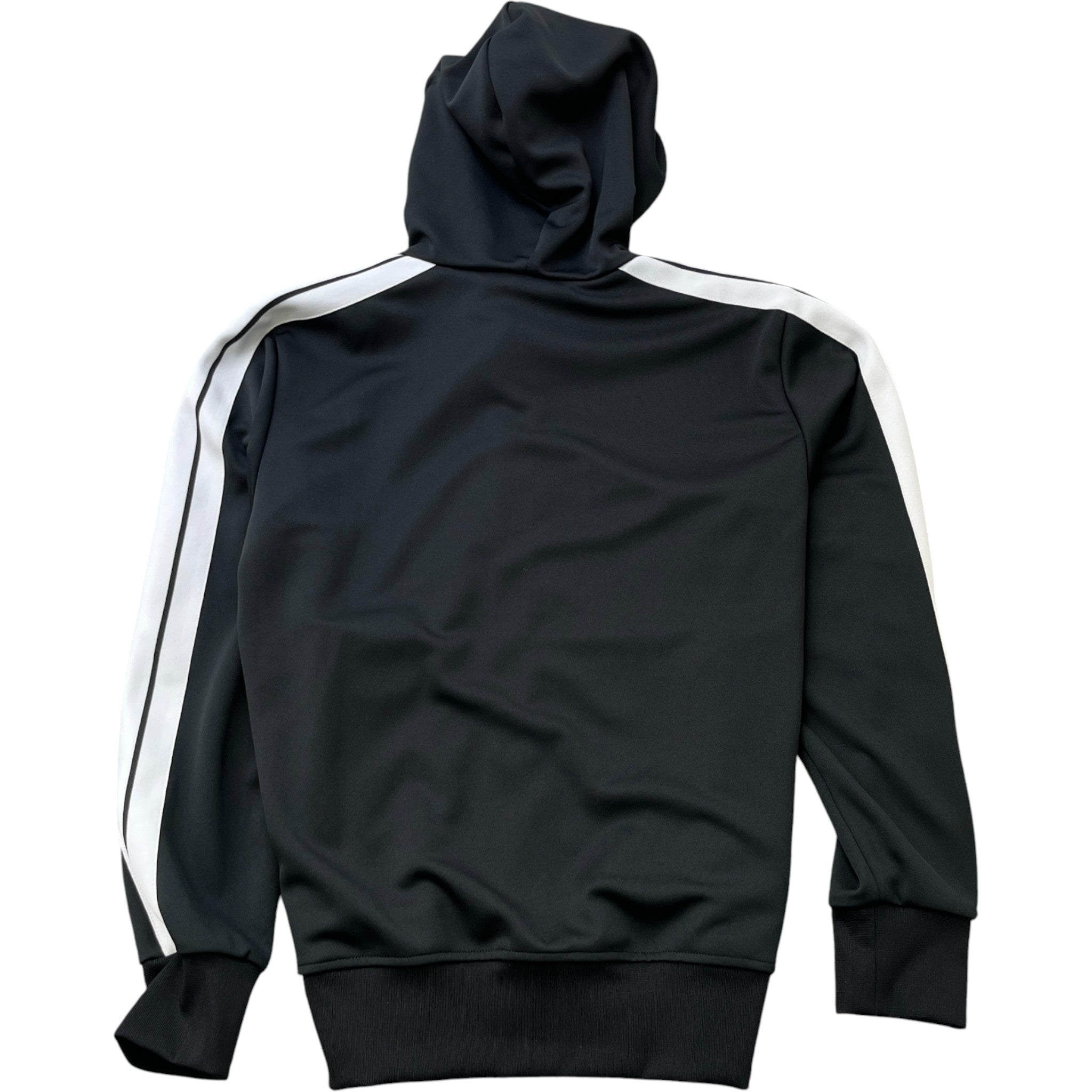 Men's Side Stripe Logo Track Jacket Black Size XL