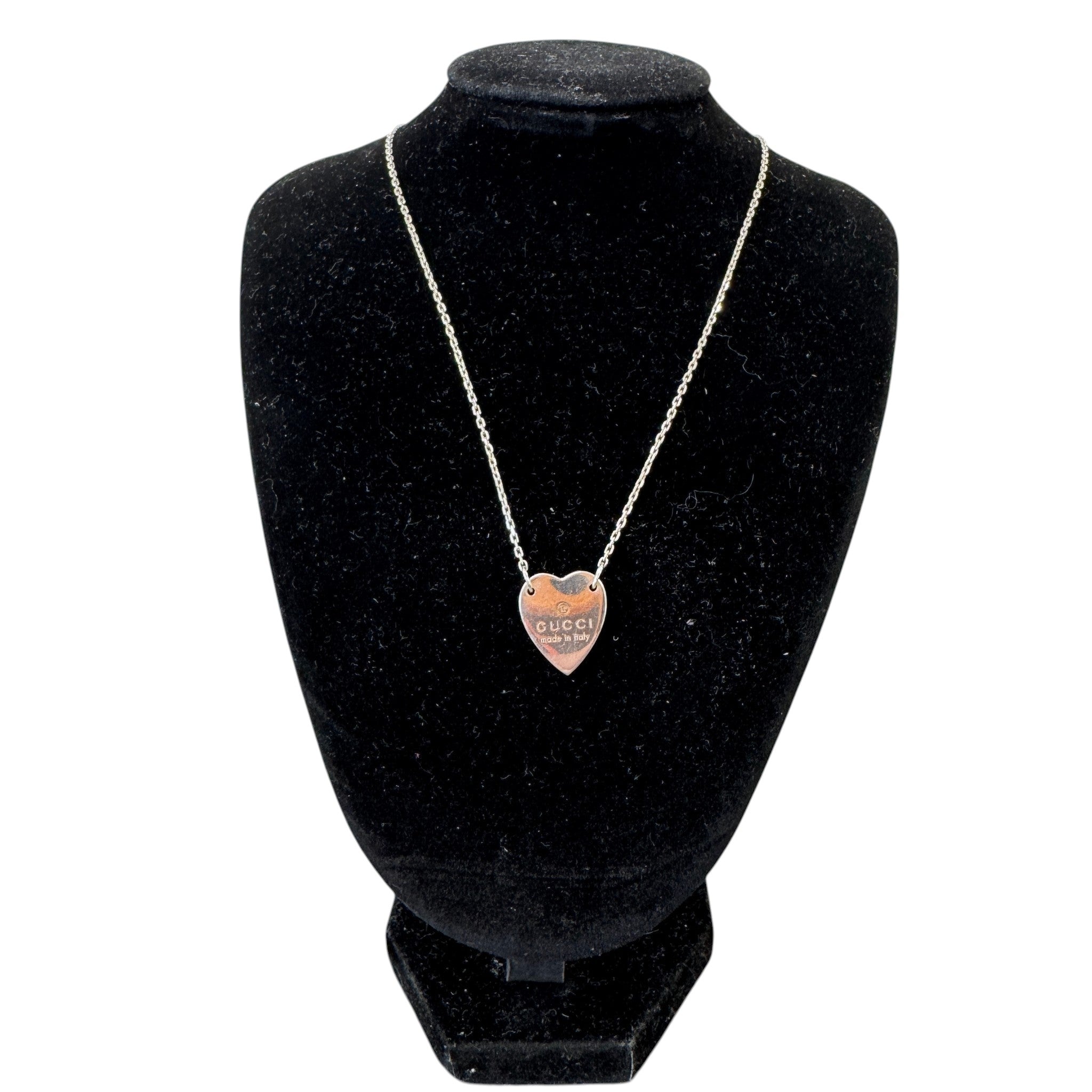 Women's Trademark Heart Necklace Silver