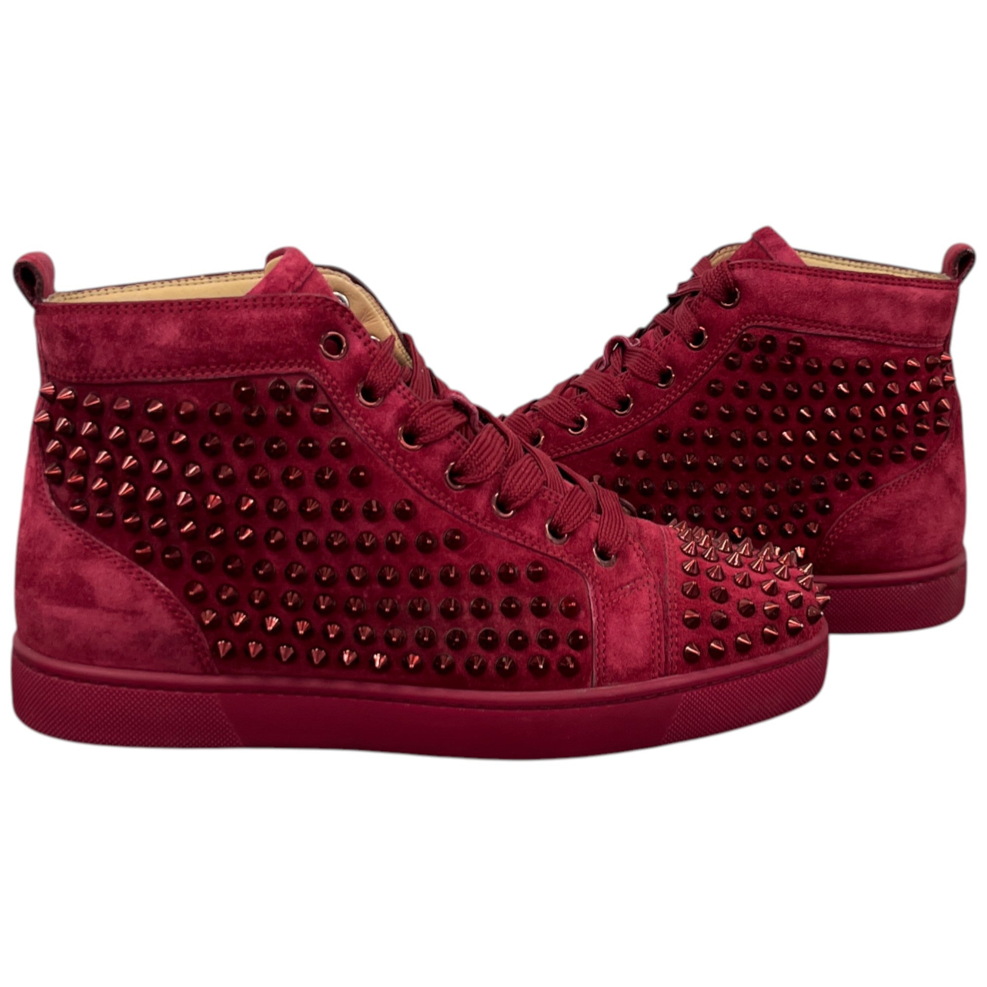 Men's Louis Spike High Trainers Red Size EU 40 / UK 6