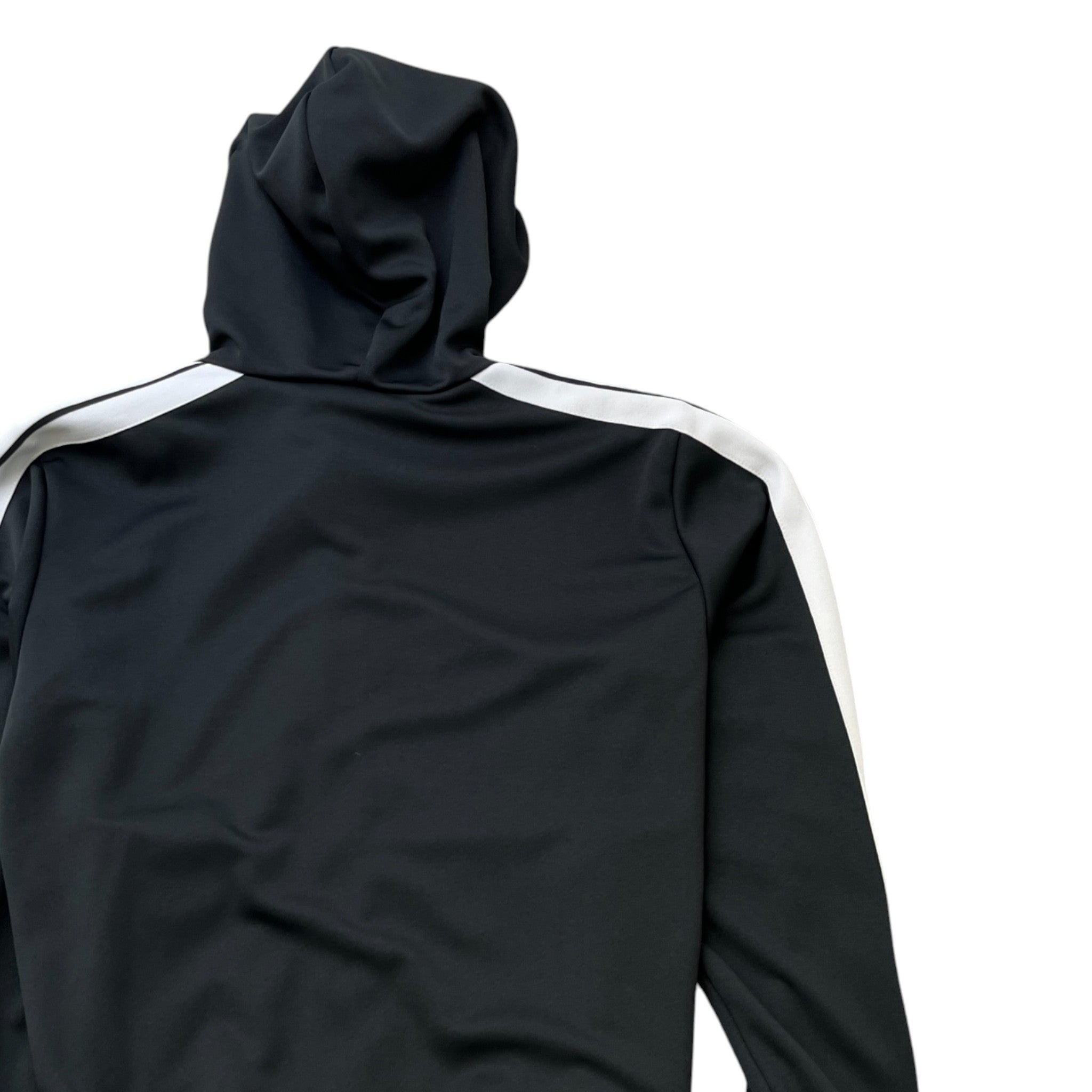 Men's Side Stripe Logo Track Jacket Black Size XL